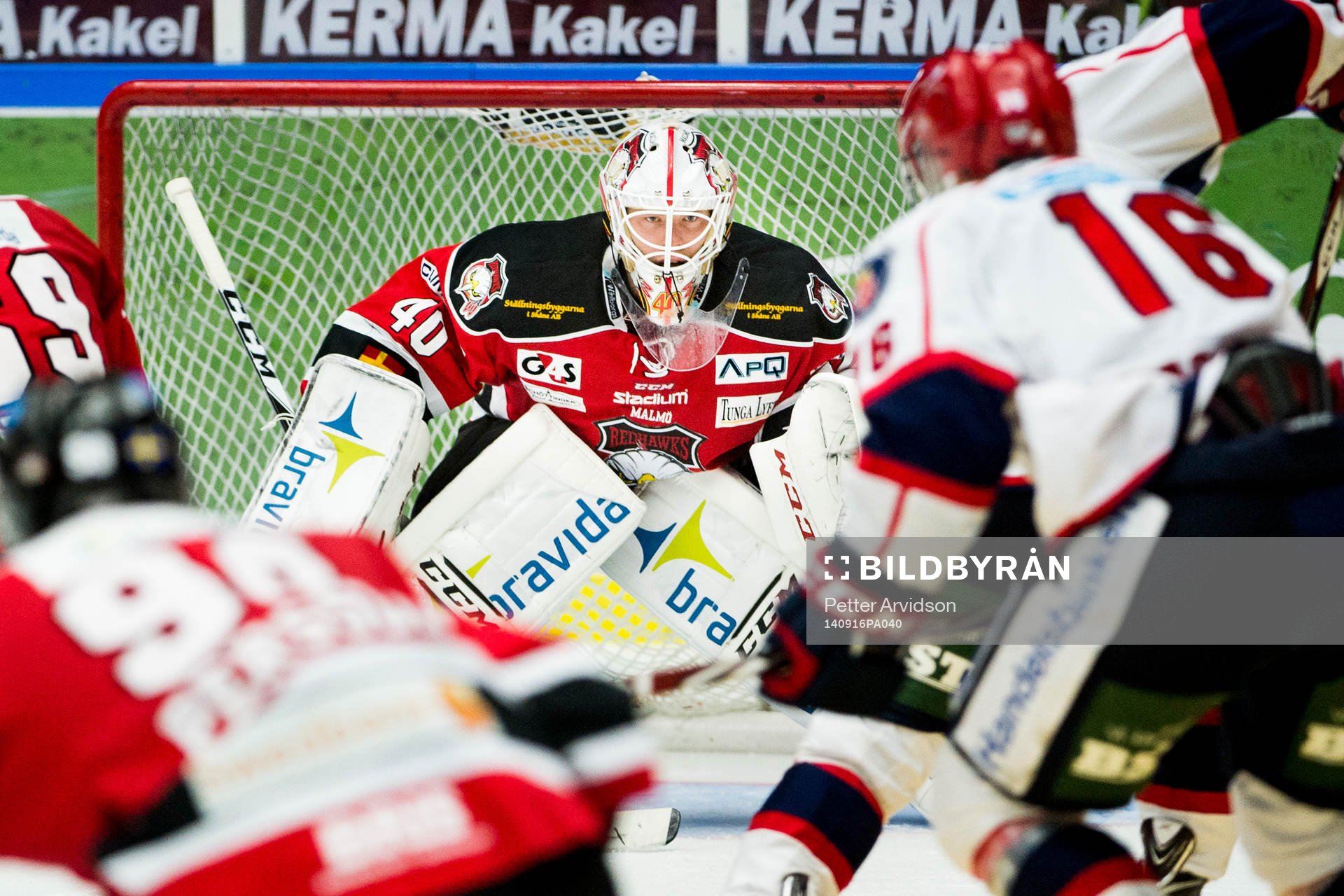 Malmö Redhawks målvakt Pontus Sjögren