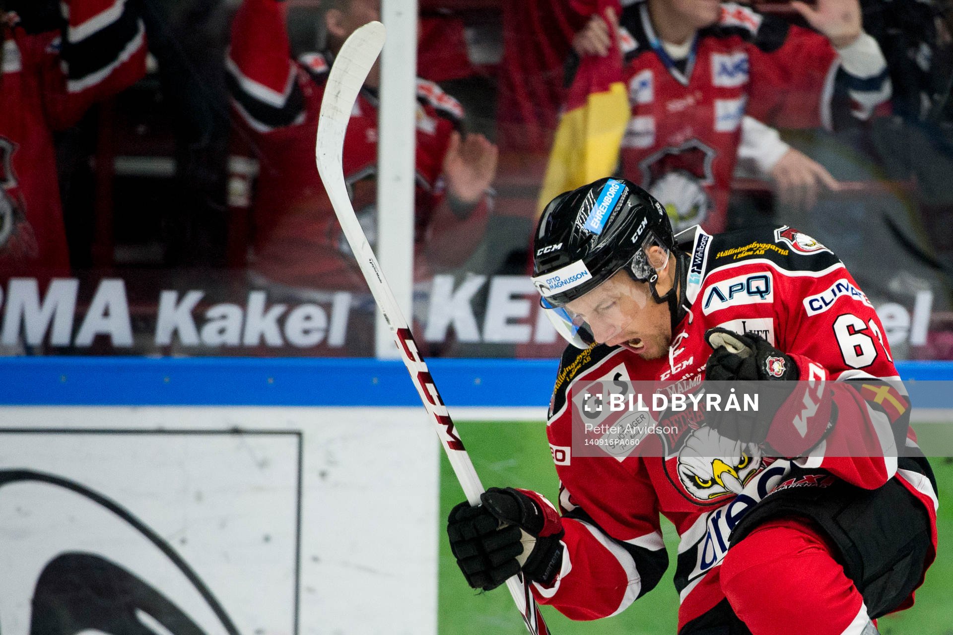 Malmö Redhawks Jens Jakobs jublar