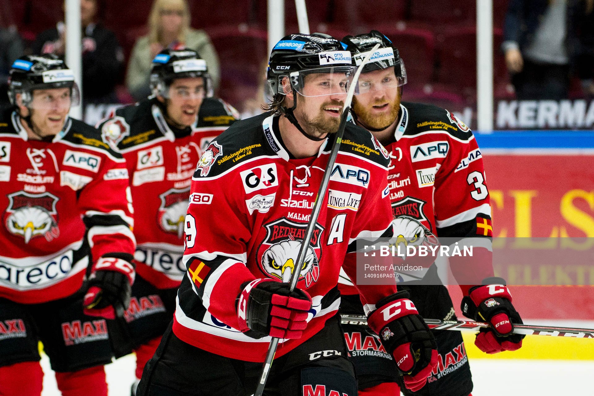 Malmö Redhawks Stefan Warg jublar