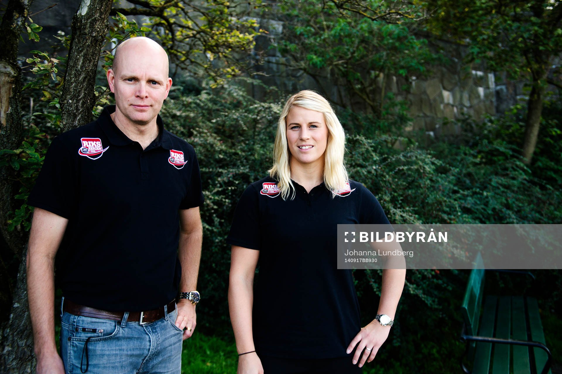 Linköpings tränare Peter Frantz och Jenni Asserholt