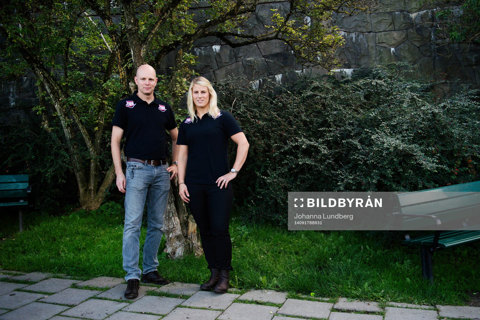 Linköpings tränare Peter Frantz och Jenni Asserholt