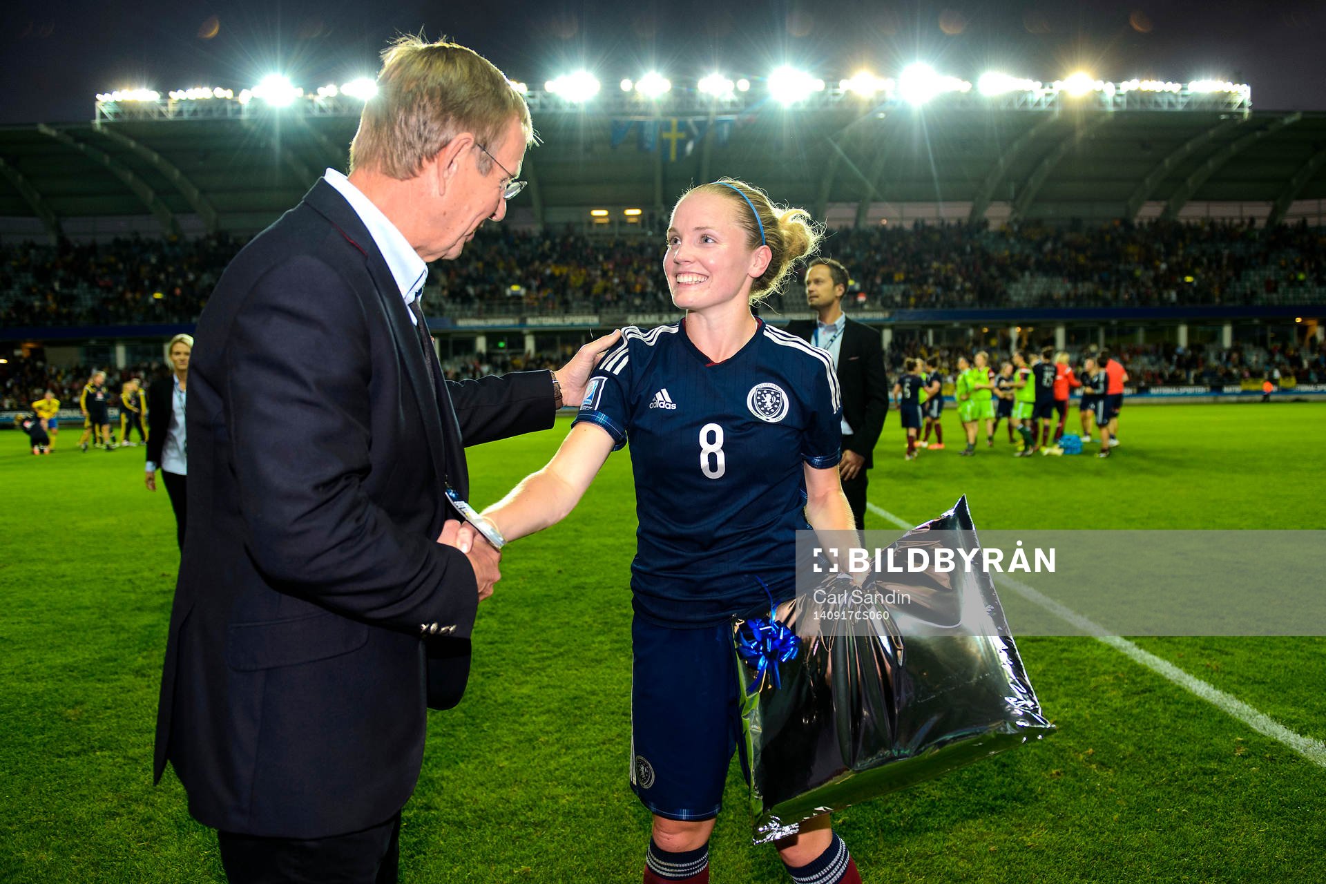 Skottlands Kim Little får pris för matchen lirare av