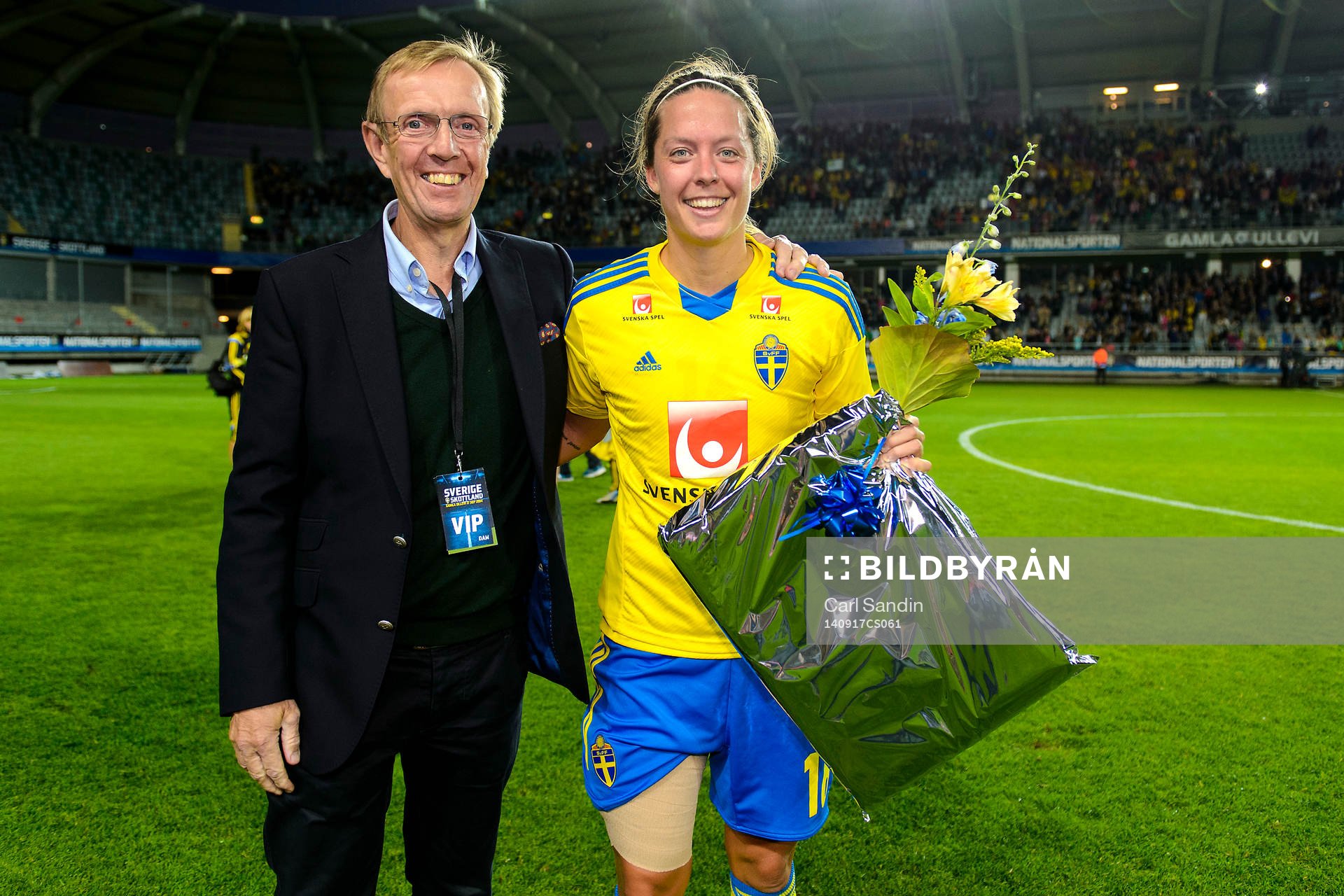 Sveriges Lina Nilsson får pris för matchen lirare av