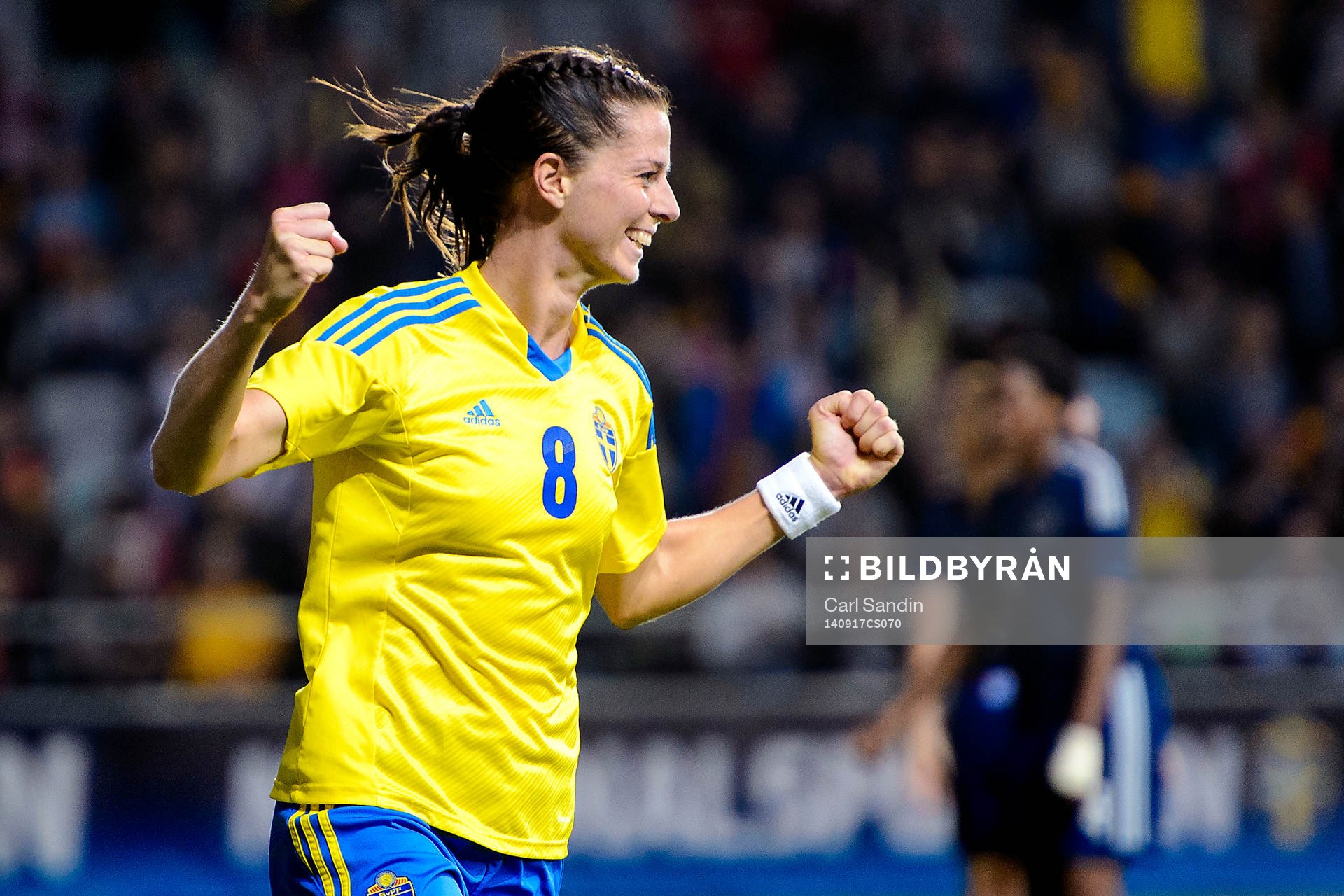 Sveriges Lotta Schelin firar