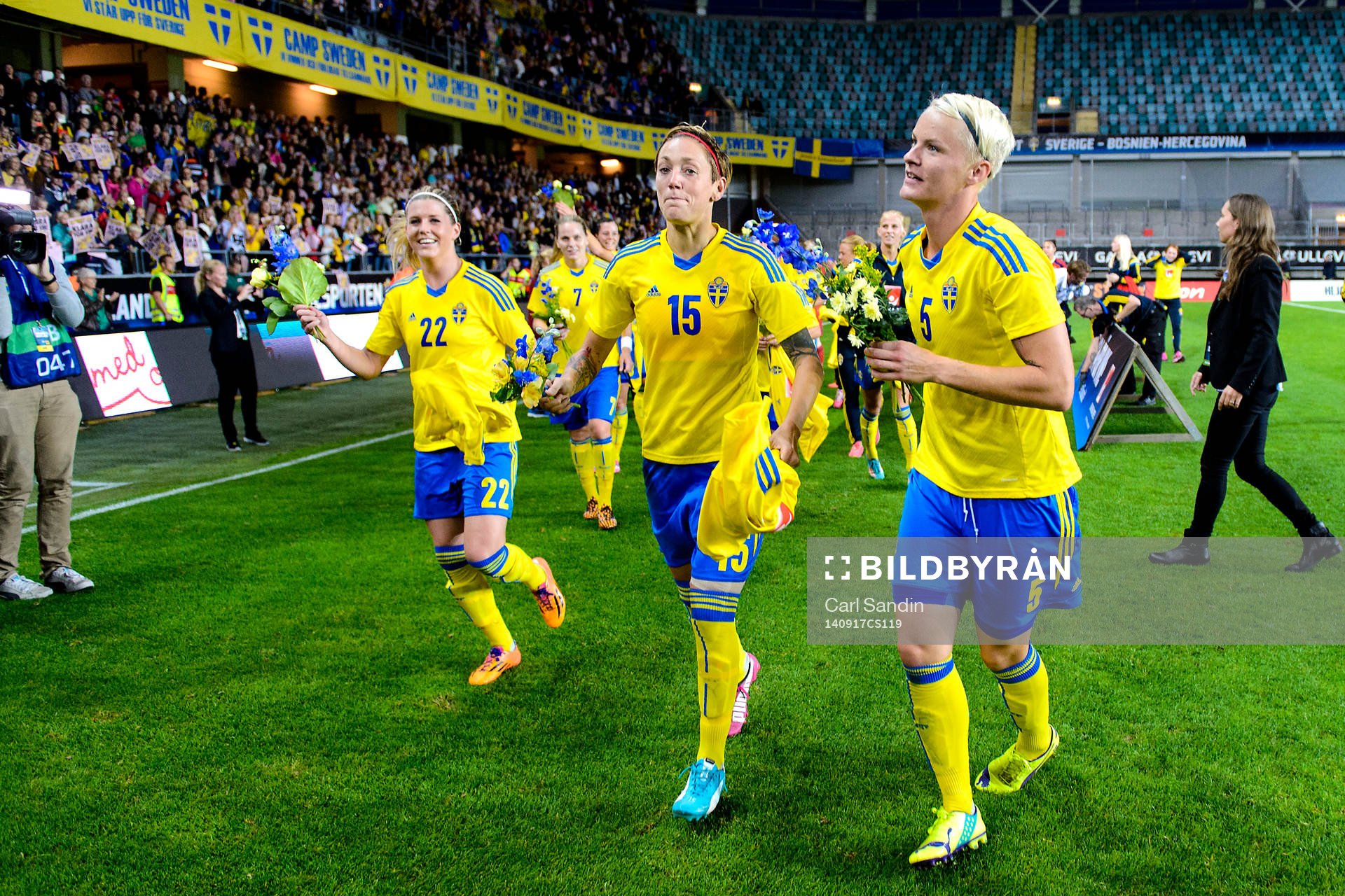 Sveriges Olivia Schough, Therese Sjögran och Nilla Fischer