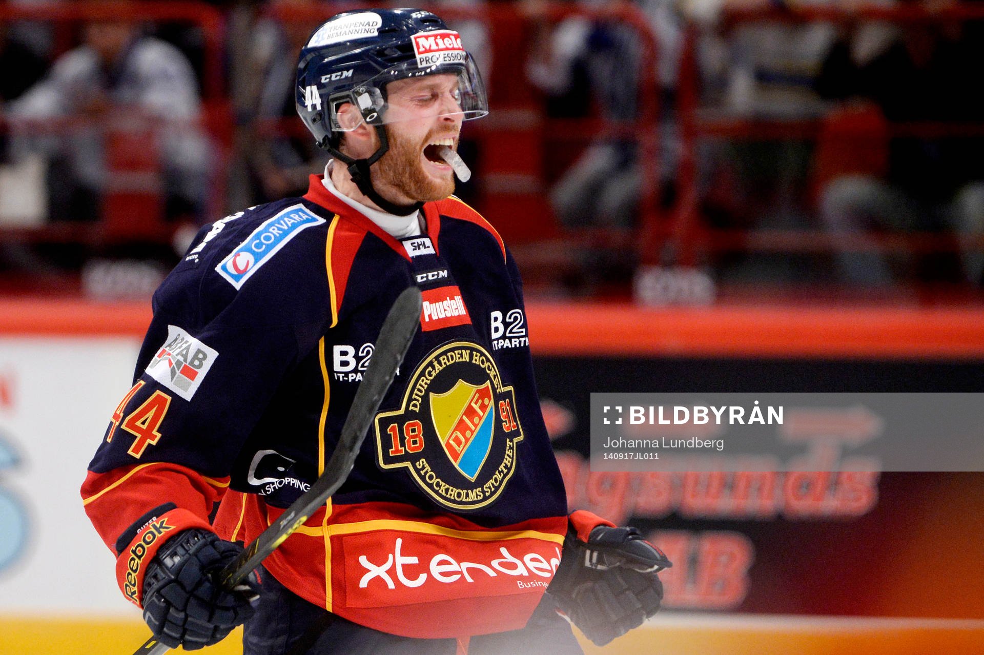 Djurgårdens Mattias Guter jublar