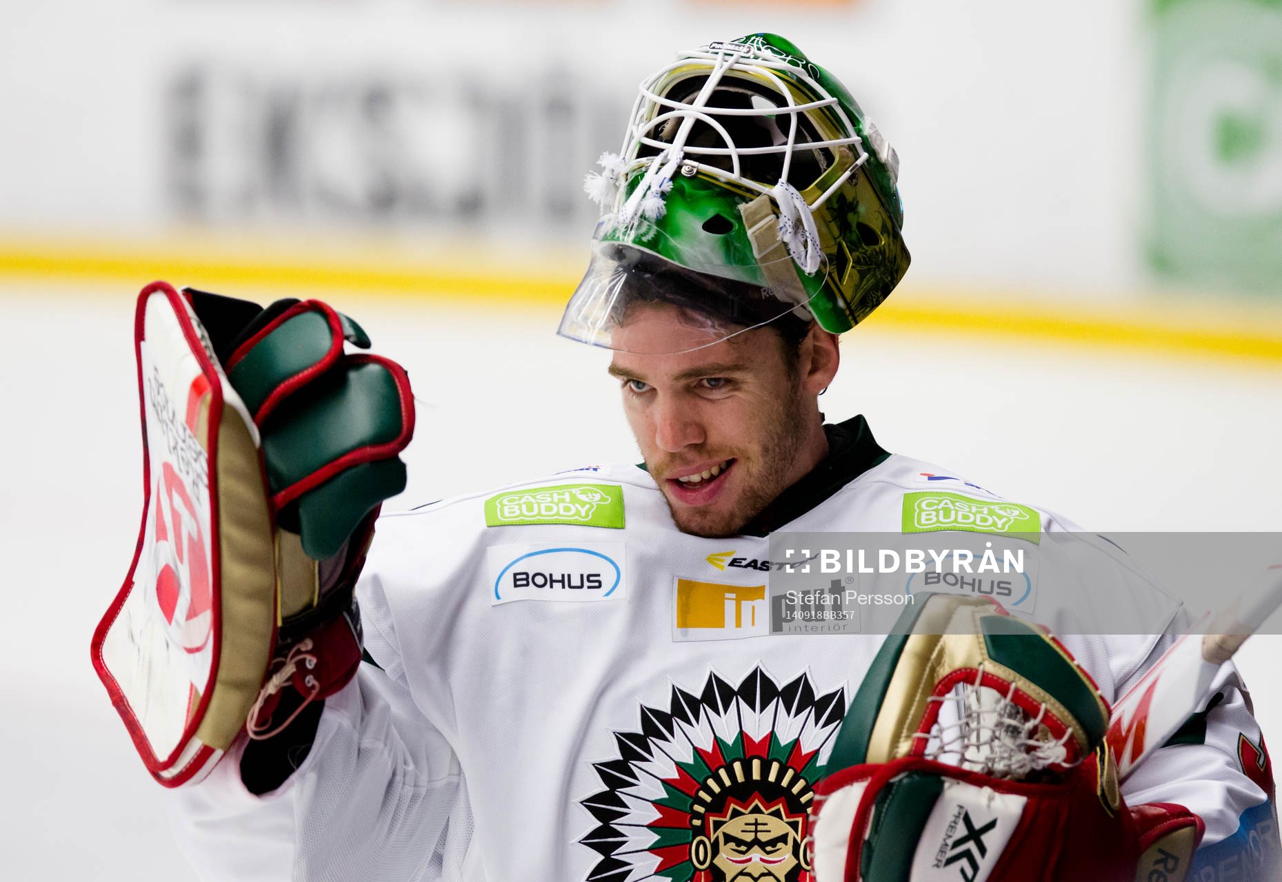 Frölundas målvakt Linus Fernström