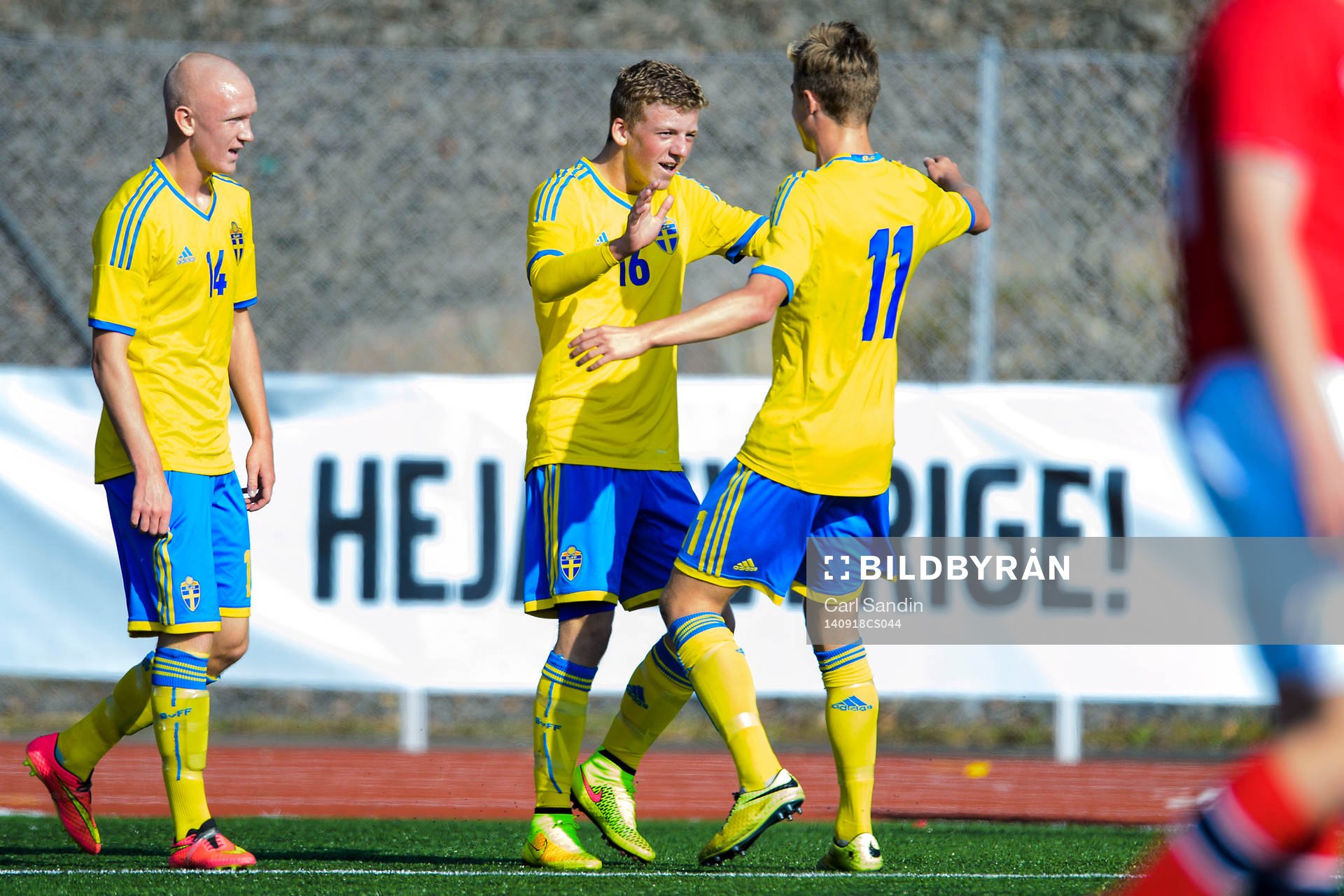 Sveriges Max Olsson, Teddy Bergqvist och Mattias Svanberg