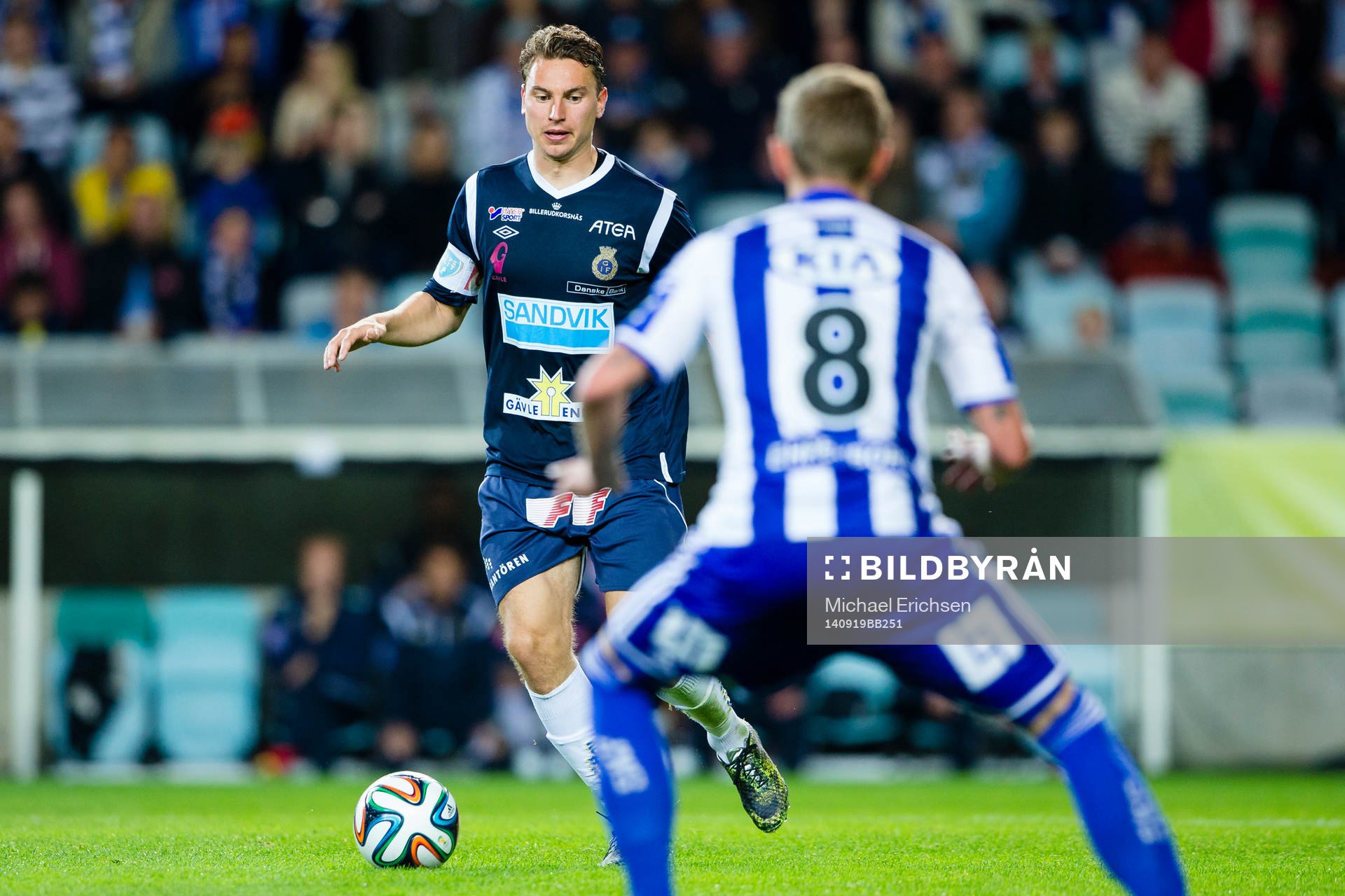 Gefles Marcus Hansson mot IFK Göteborgs Sören Rieks