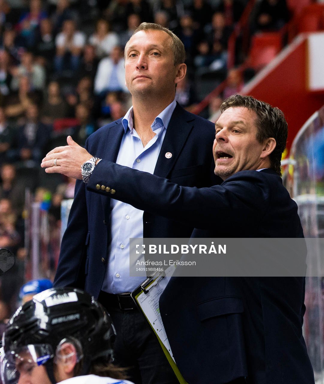 Vita Hästens assisterande tränare Mikael Johansson och