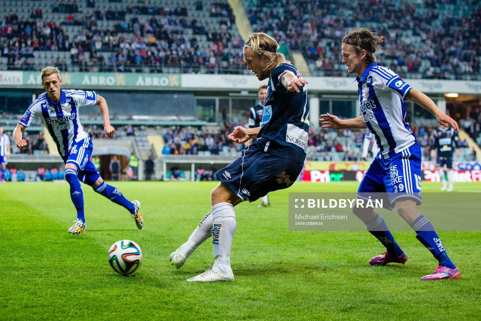 Gefles Anders Bååth mot IFK Göteborgs Lasse Vibe