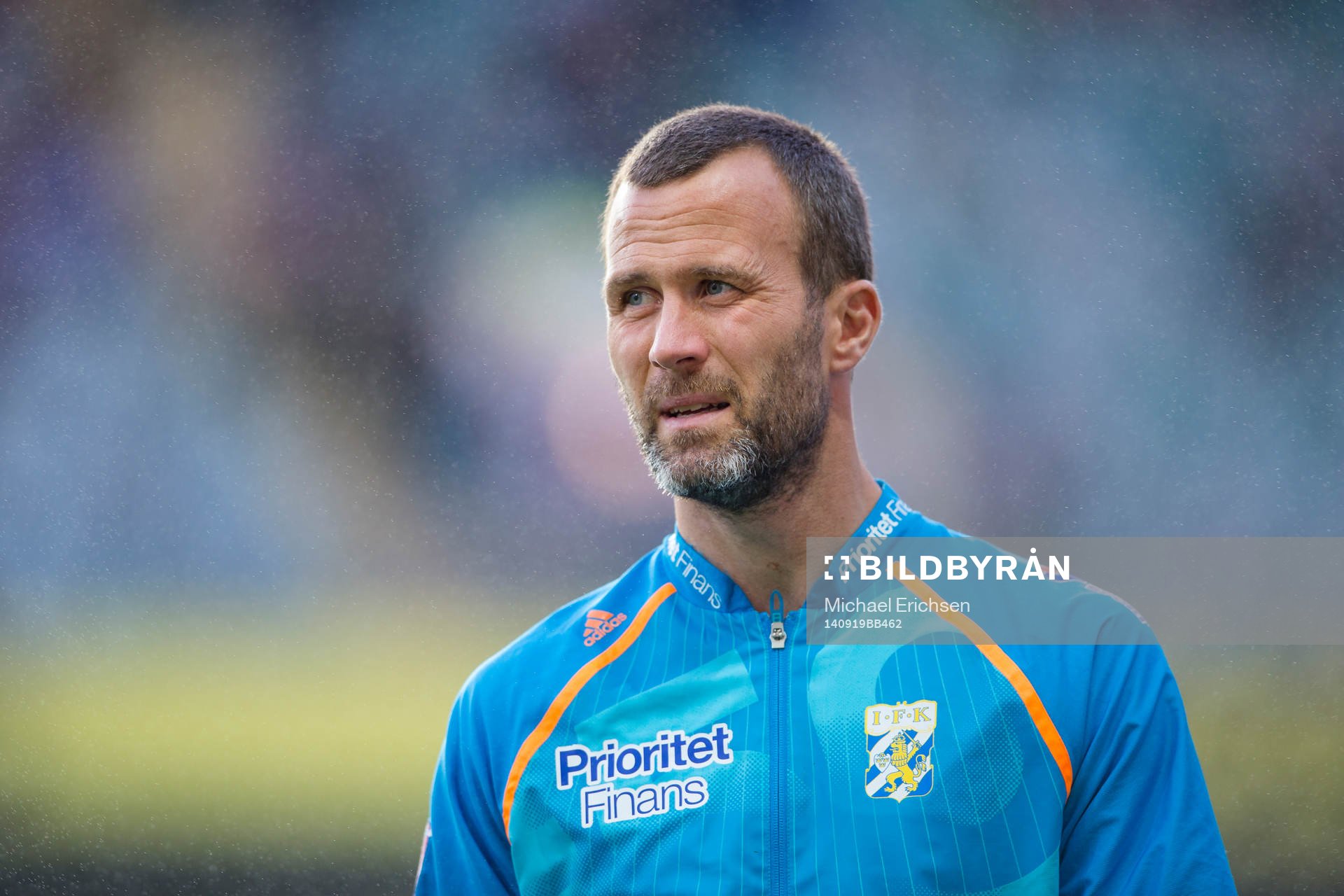 IFK Göteborgs Hjalmar Jonsson innan fotbollsmatchen i