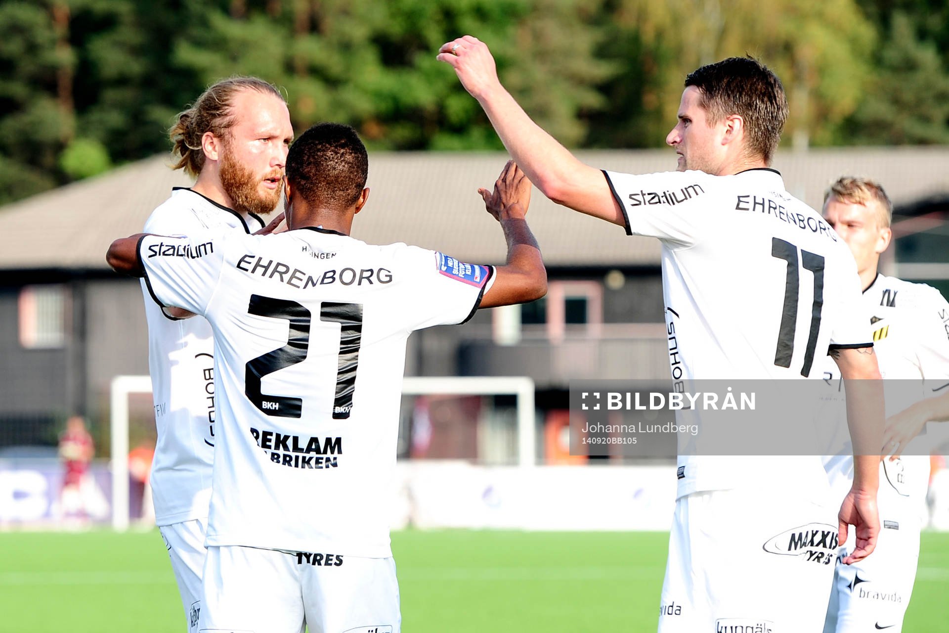 Häckens Nasiru Mohammed jublar