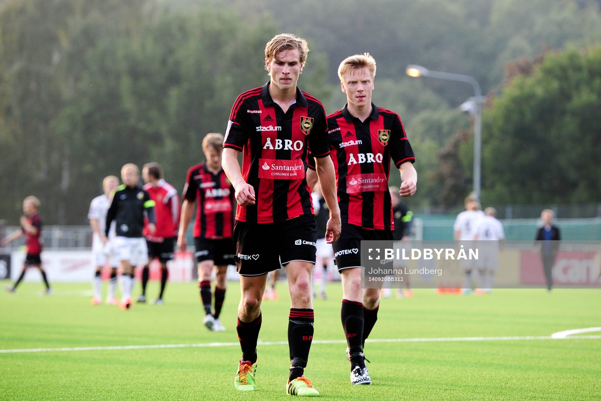 Brommapojkarnas Carl Starfelt och Gustav Sandberg Magnusson