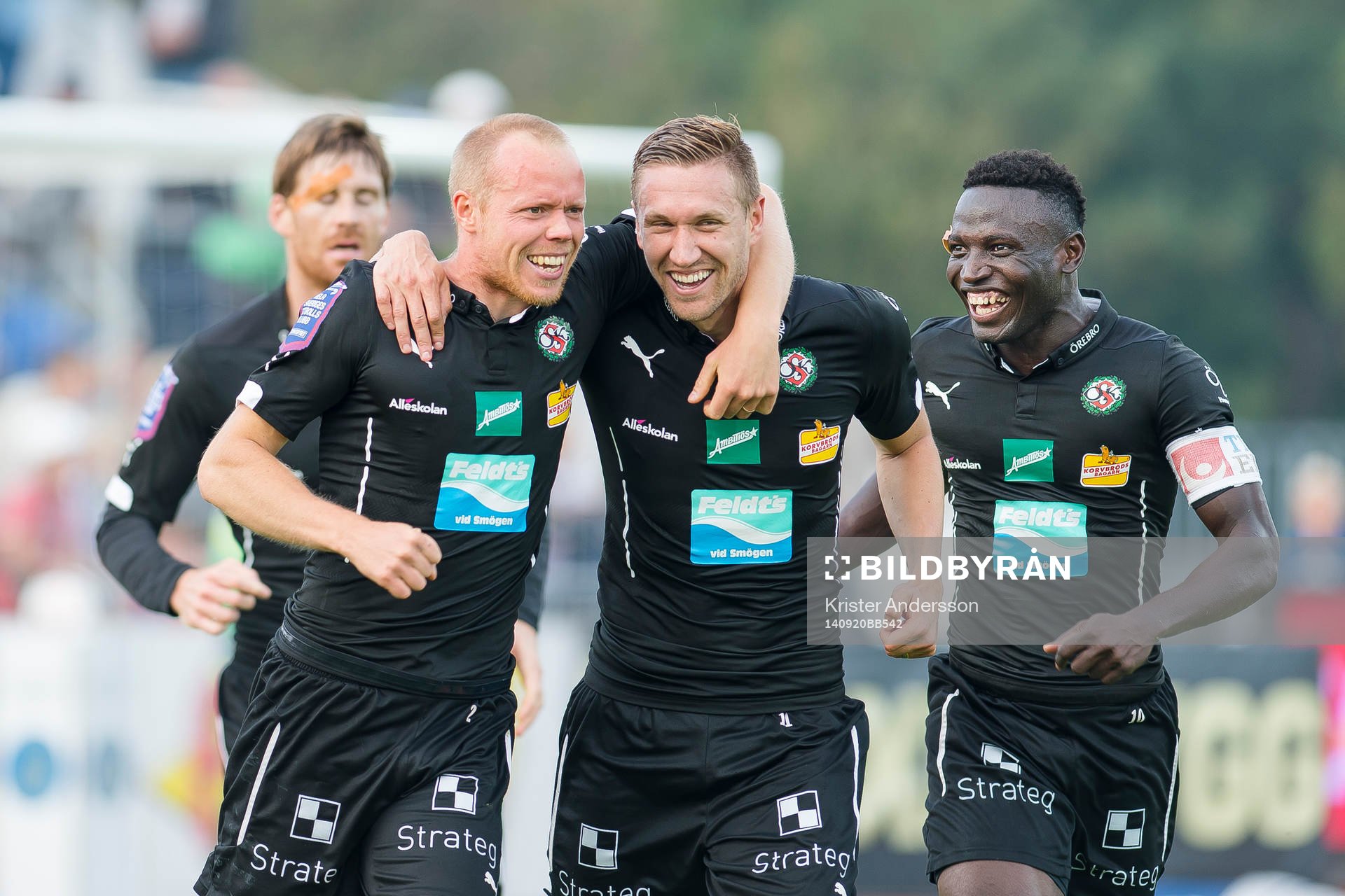Örebros Patrik Haginge gör 0-2 och jublar