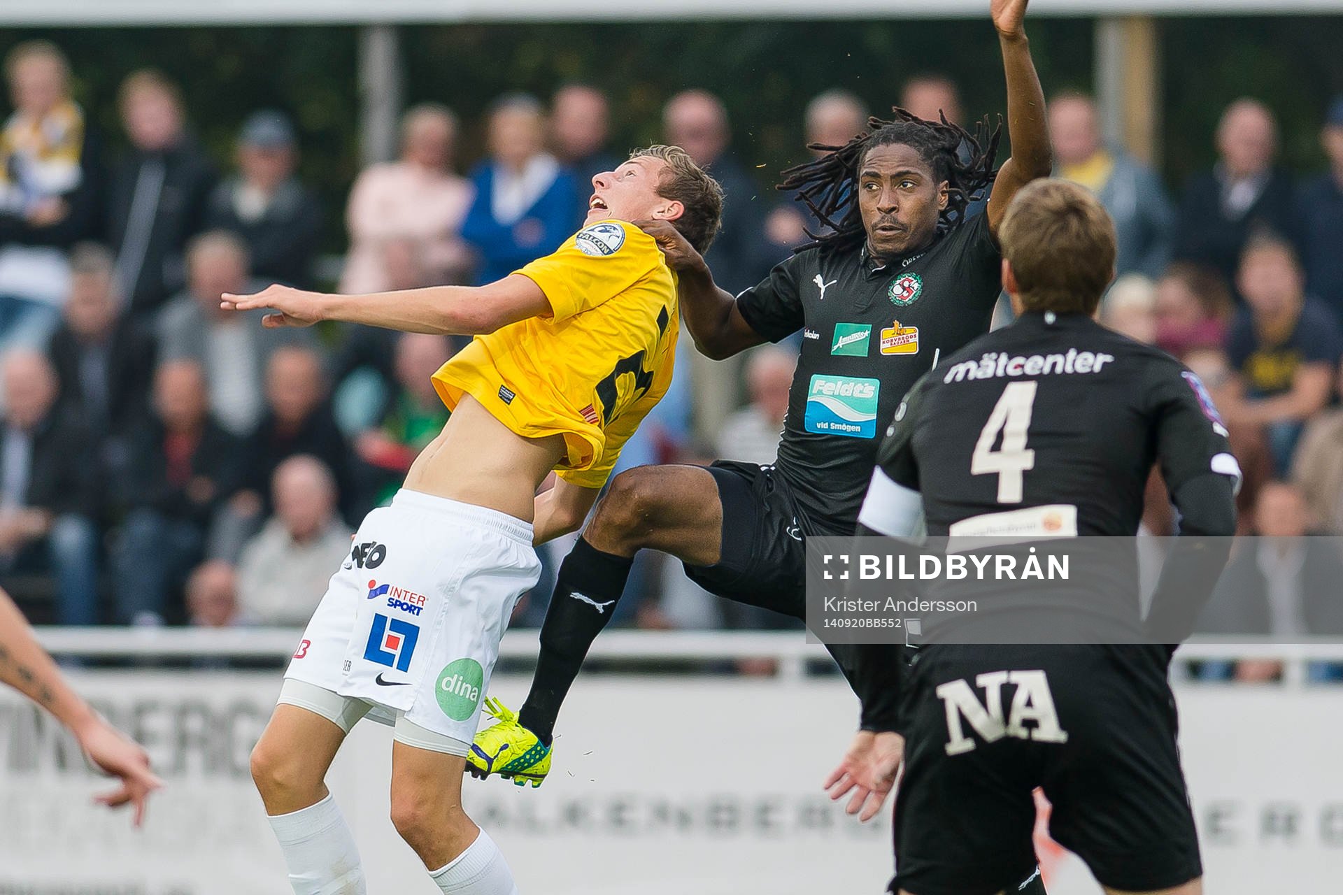 Falkenbergs Gustaf Nilsson och Örebros Ayanda Nkili