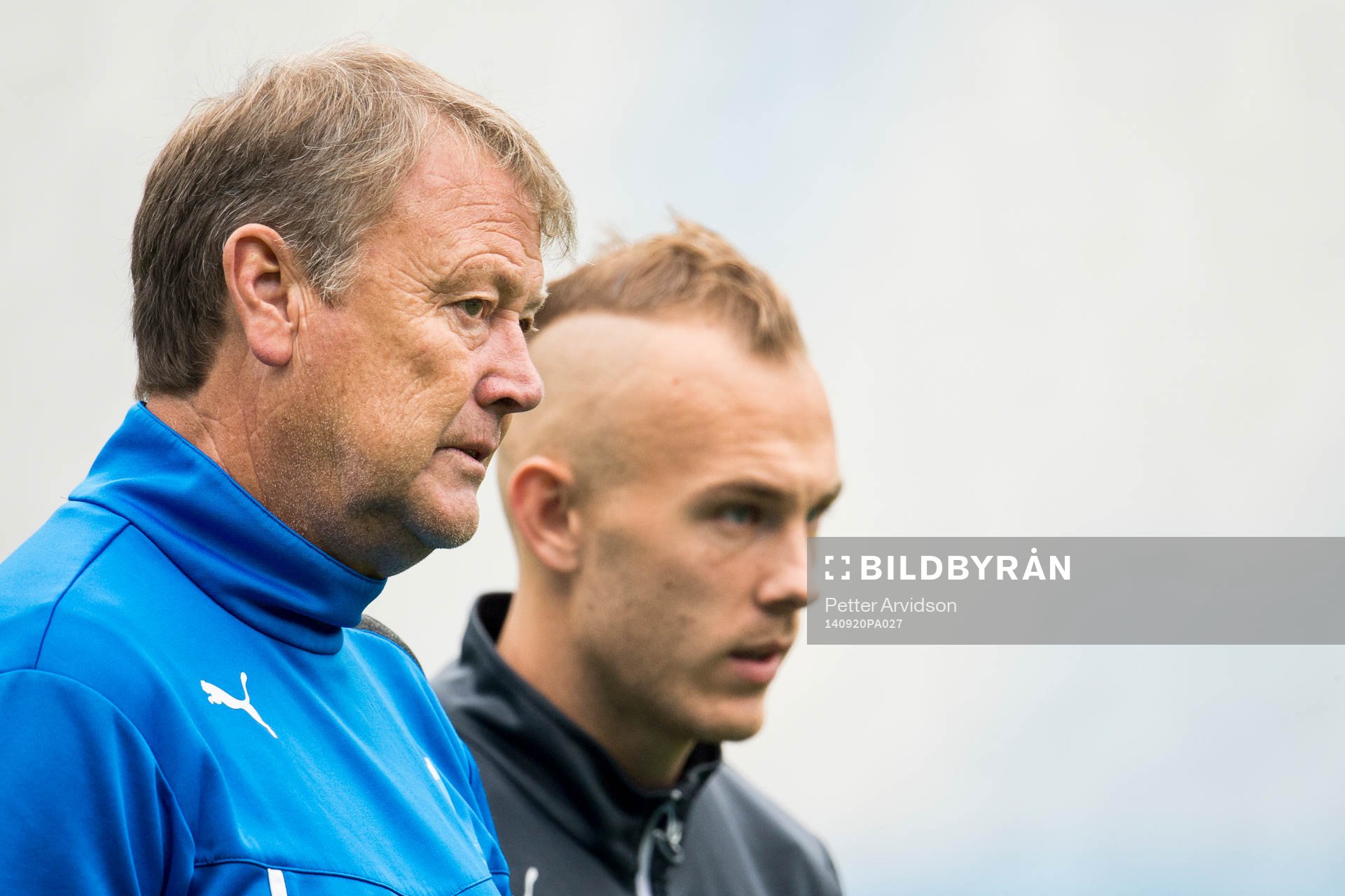 Malmö FFs tränare Åge Hareide och Magnus Eriksson