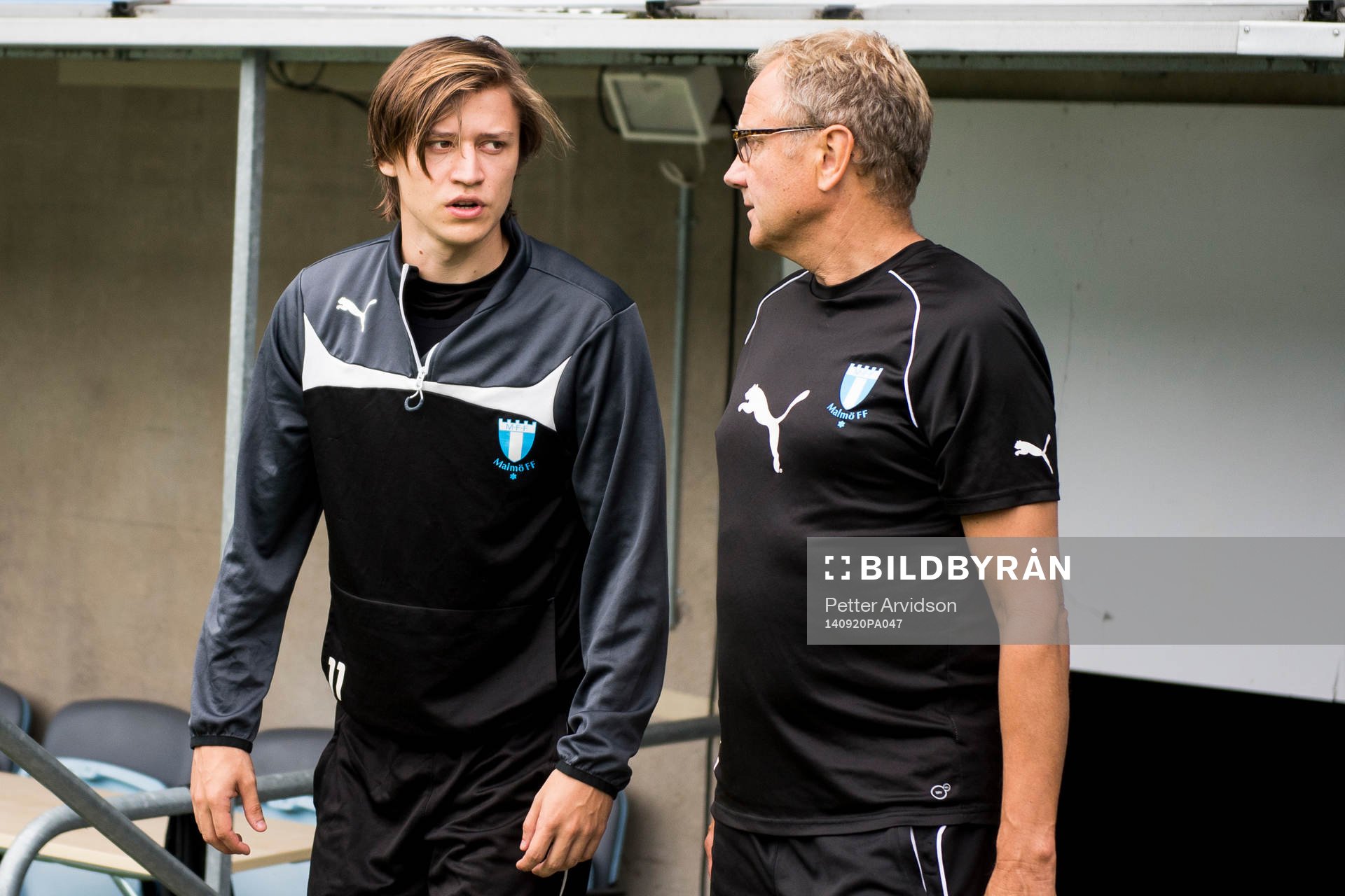 Malmö FFs Simon Thern och läkare Pär Herbertsson