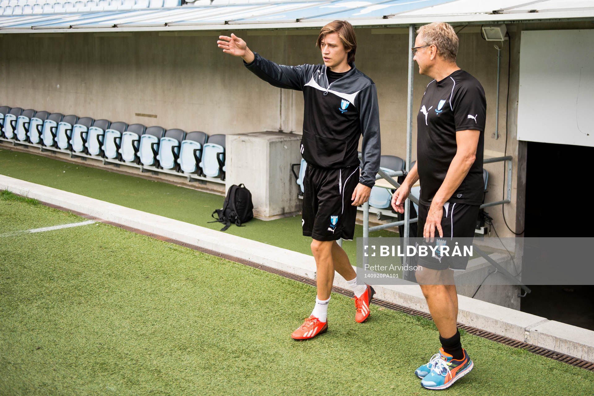 Malmö FFs Simon Thern och läkare Pär Herbertsson