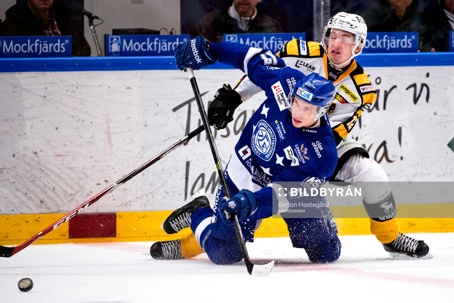 Leksands Simon Erlandsson och Skellefteås Adam Pettersson