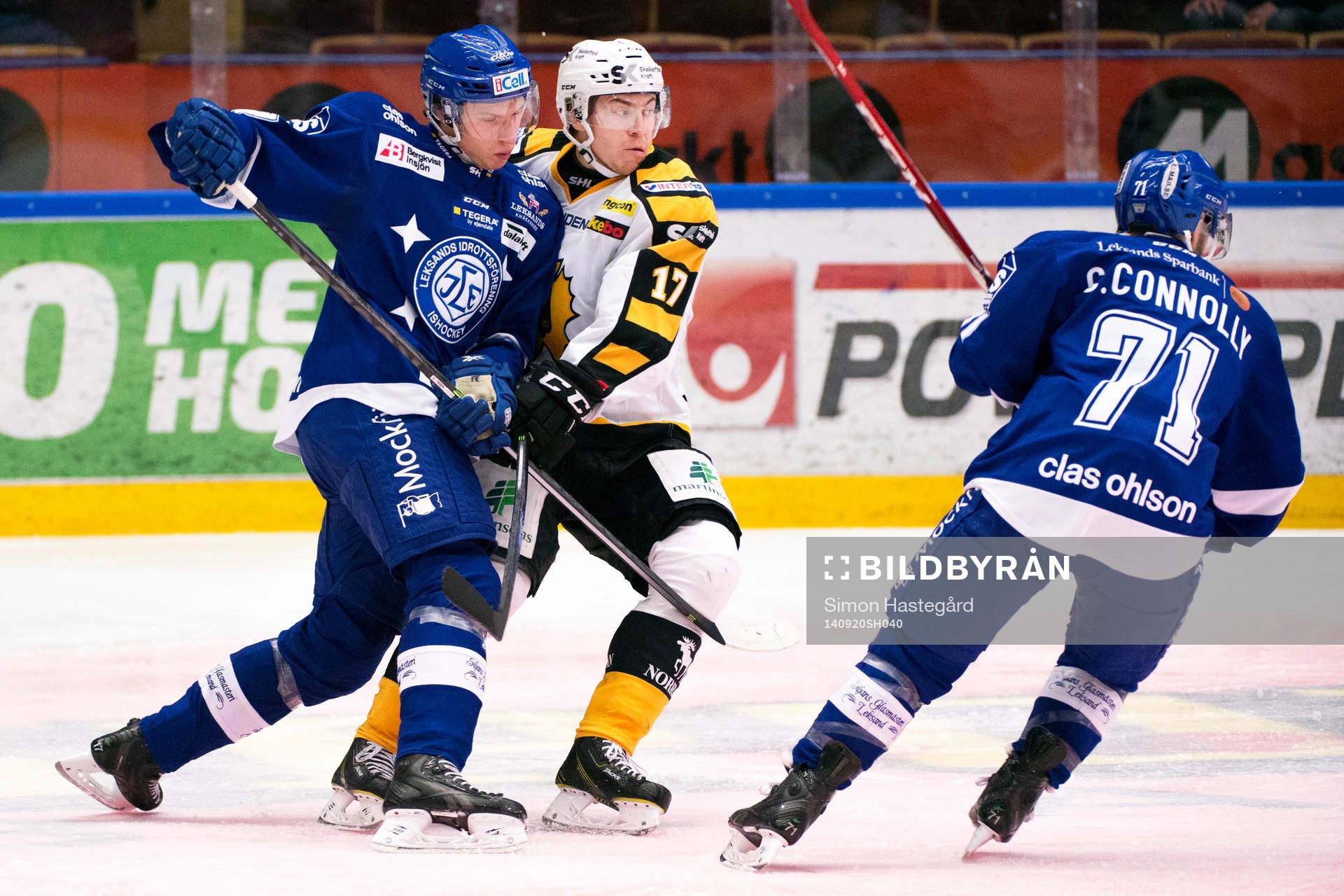Leksands Simon Erlandsson och Chris Connolly
