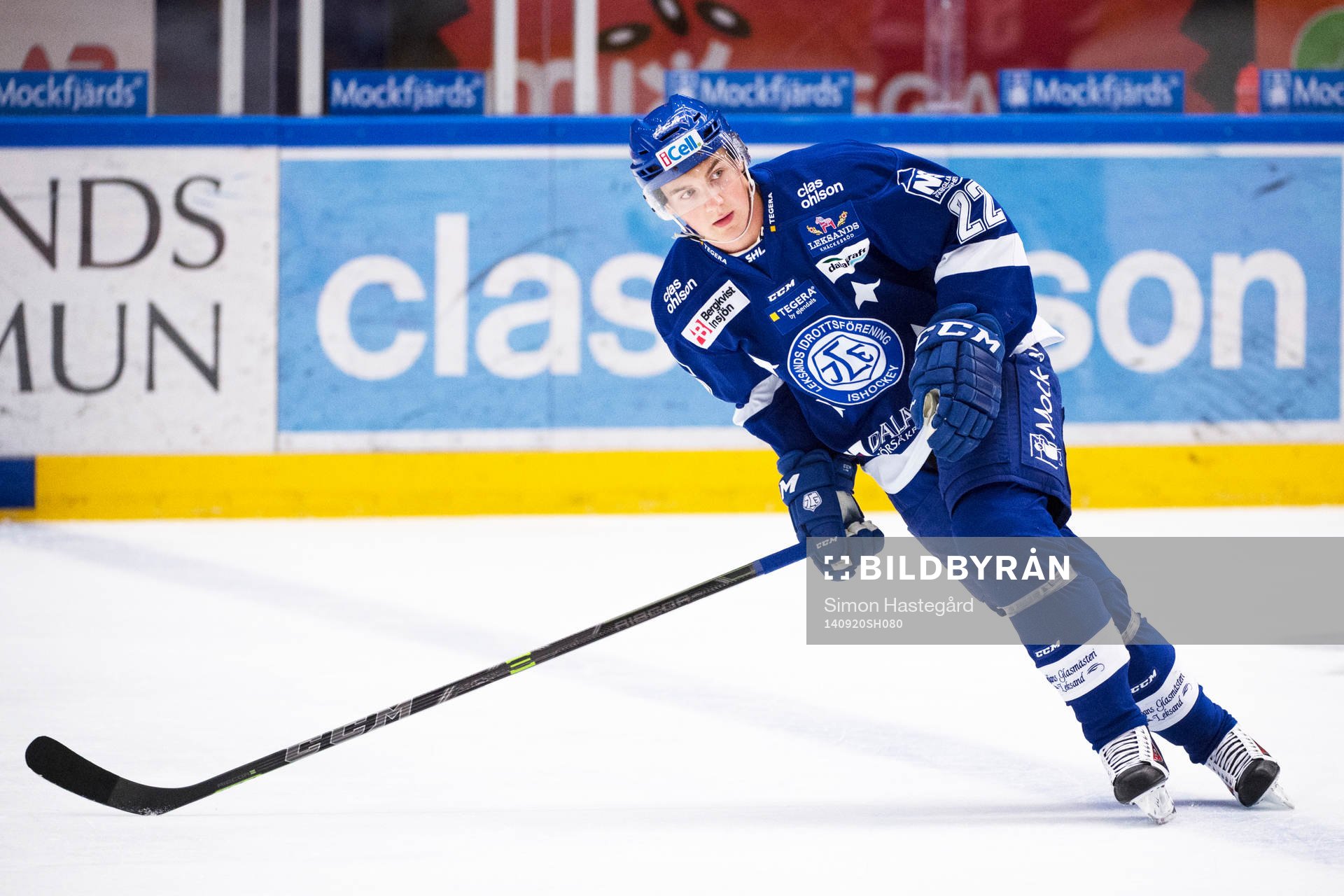 Leksands Martin Grönberg på uppvärmningen före