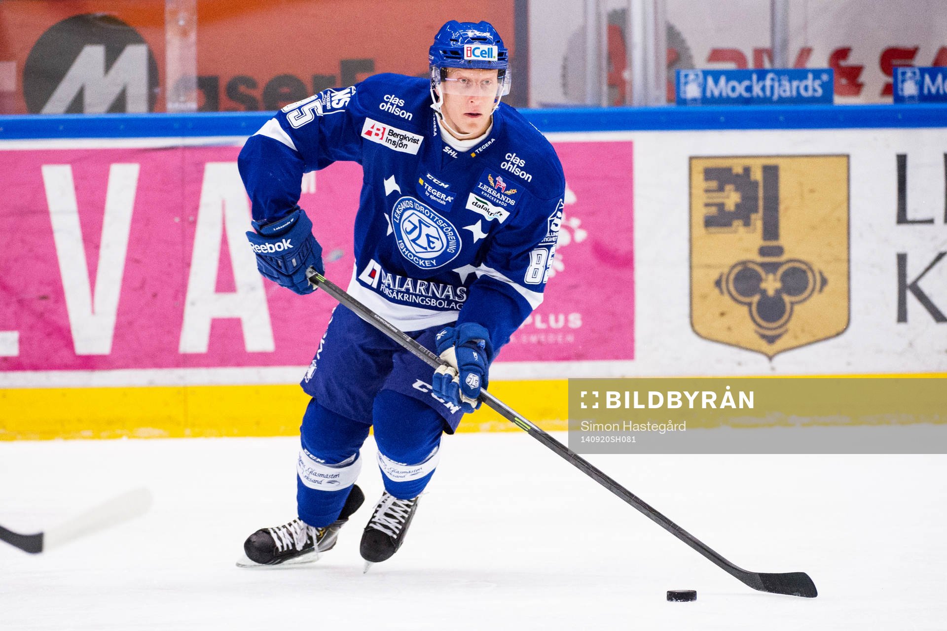 Leksands Toni Kähkönen på uppvärmningen före