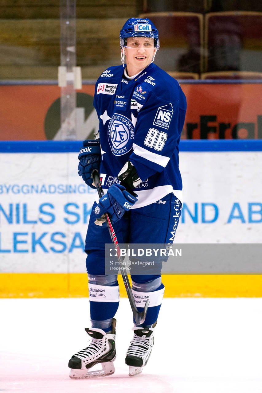 Leksands Veli-Matti Savinainen på uppvärmningen före