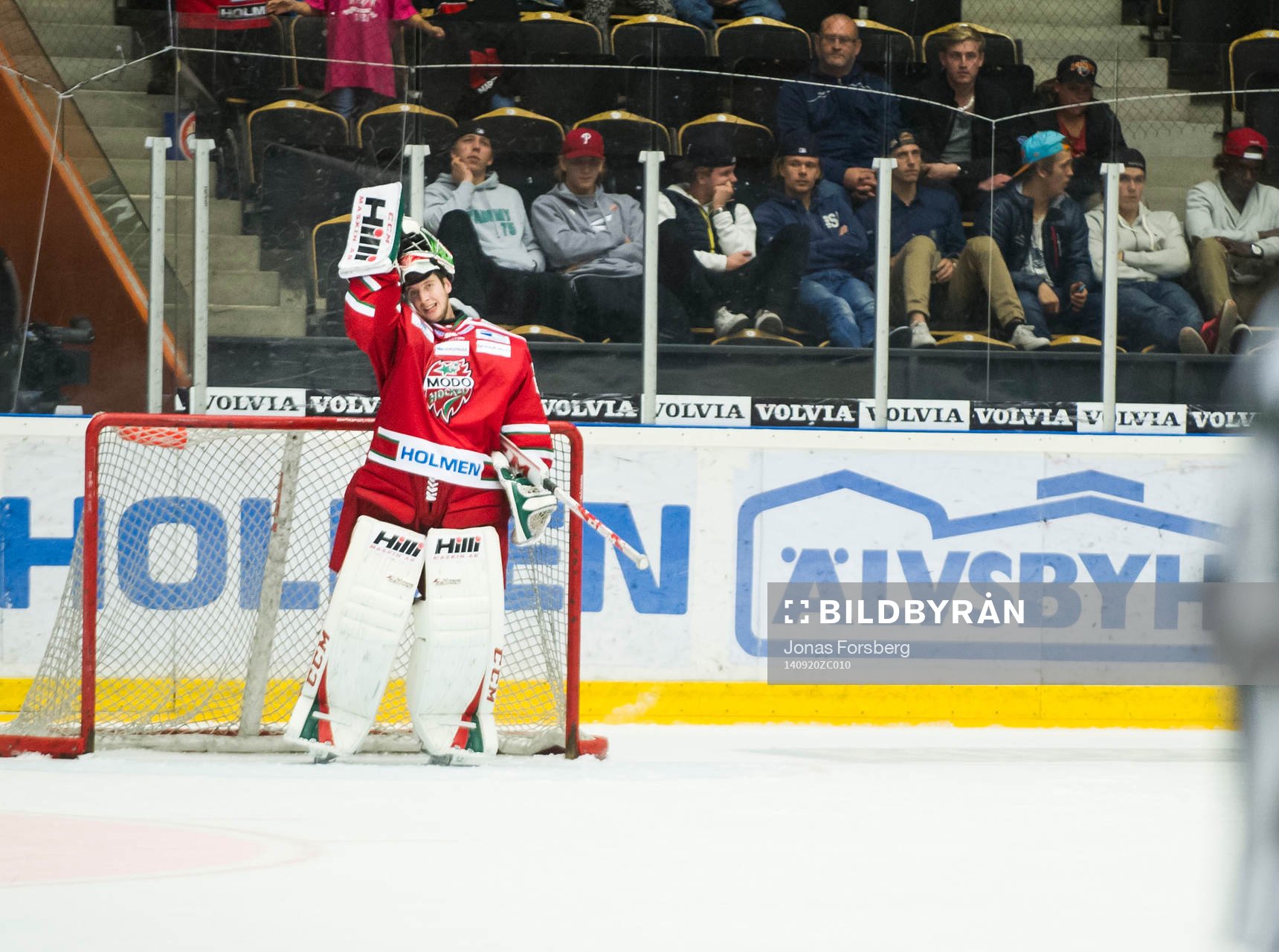 Modos målvakt Adam Reideborn