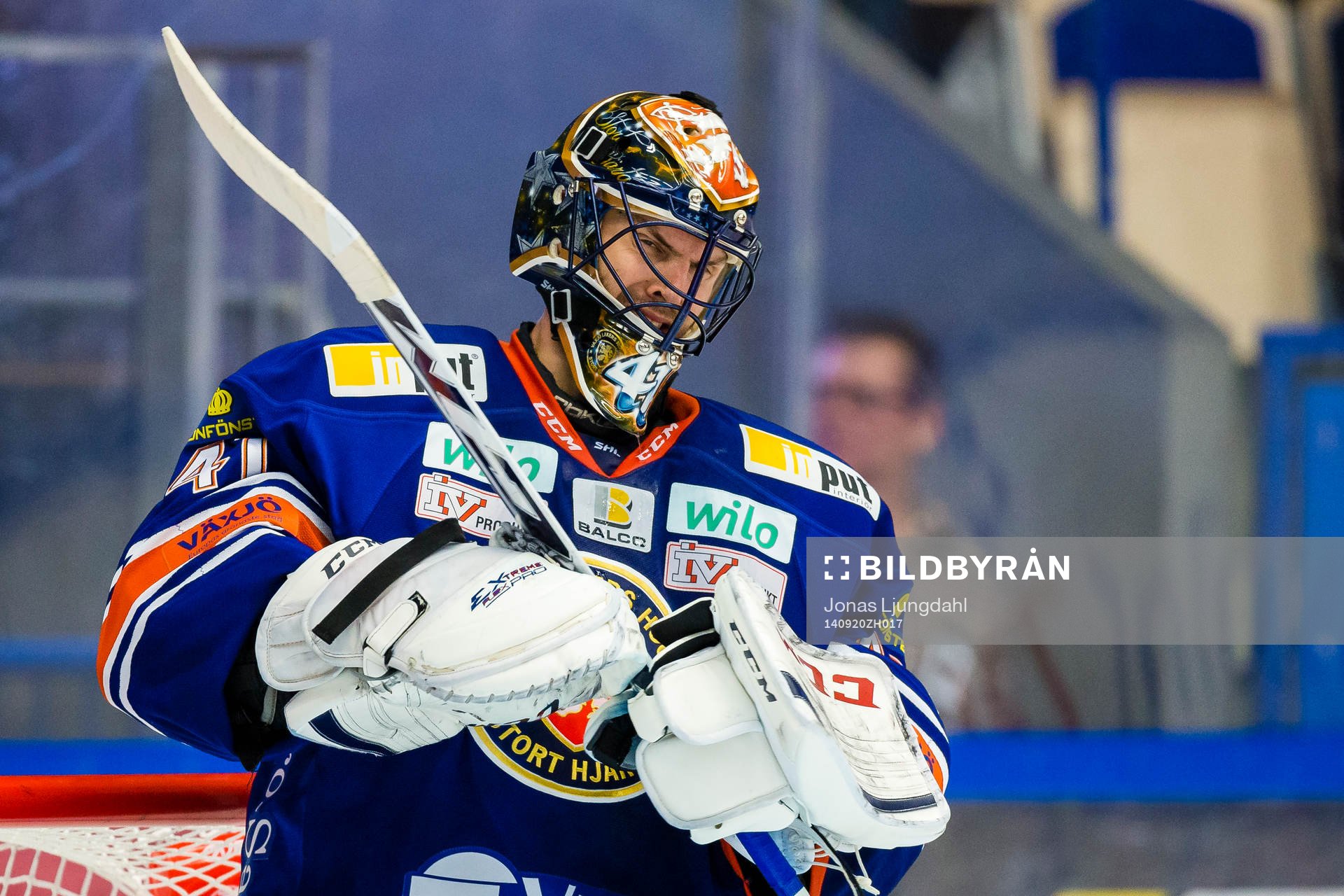 Växjös målvakt Cristopher Nihlstorp deppar