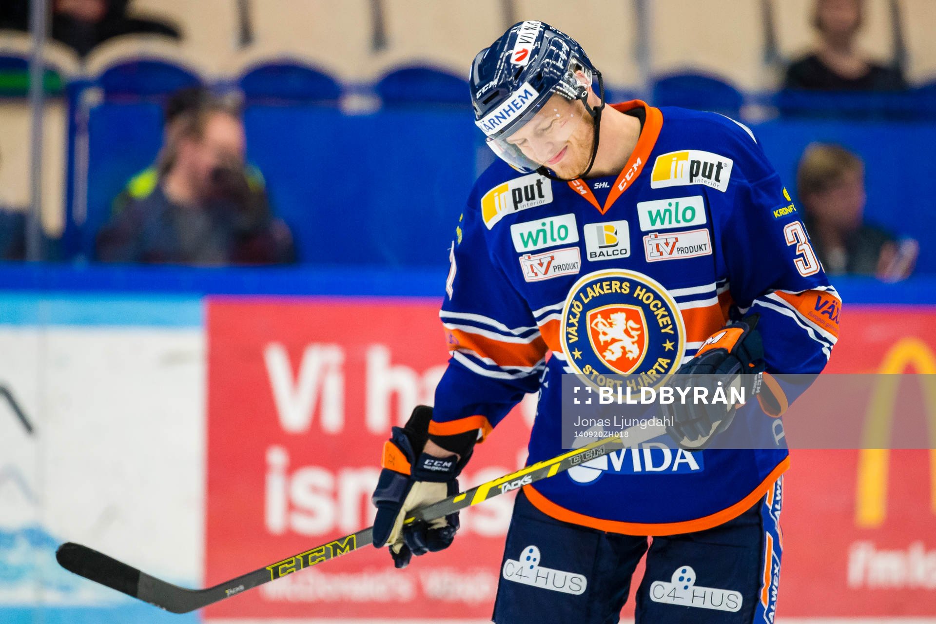 Växjös Nick Johnson hänger med huvudet