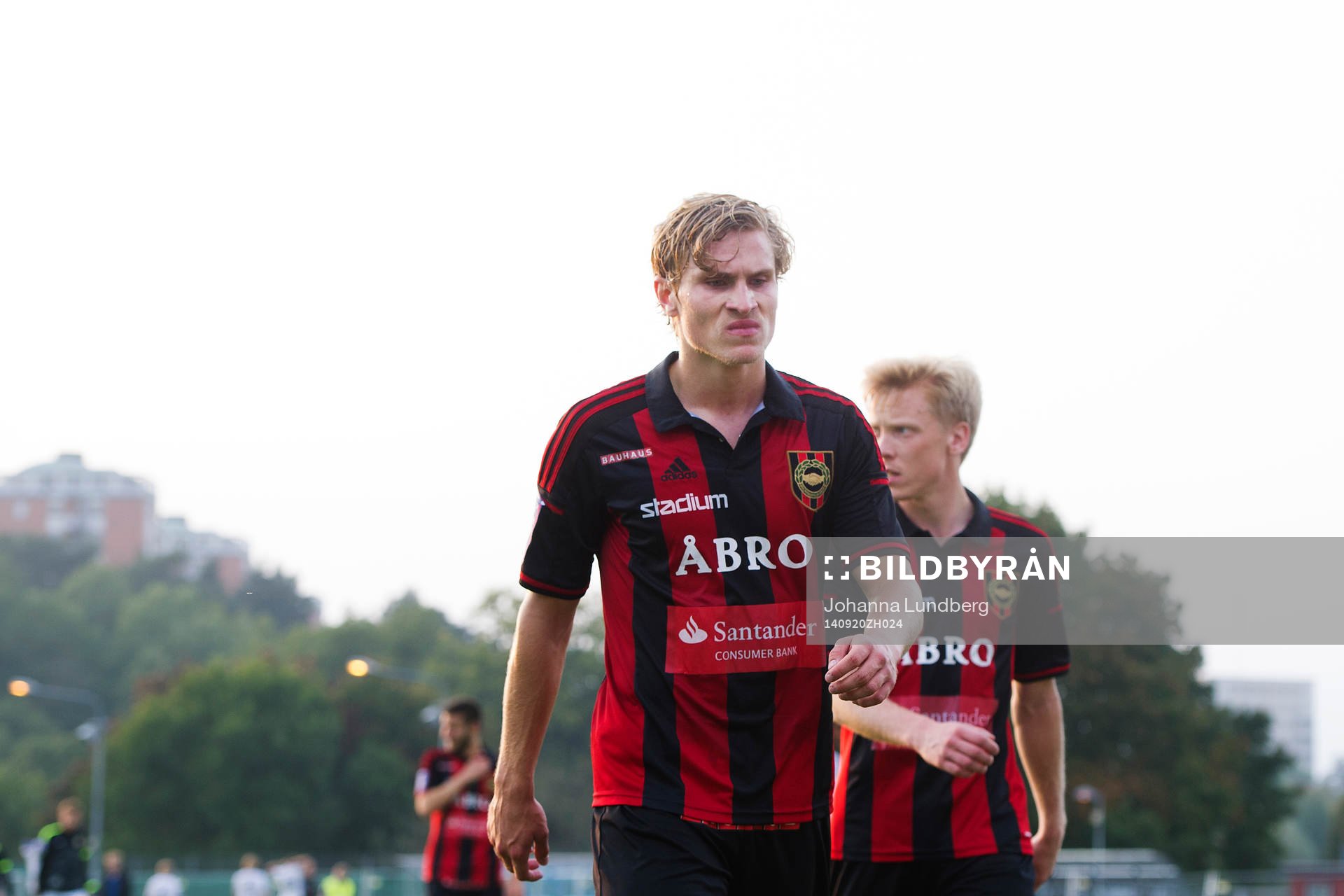 Brommapojkarnas Carl Starfelt och Gustav Sandberg Magnusson