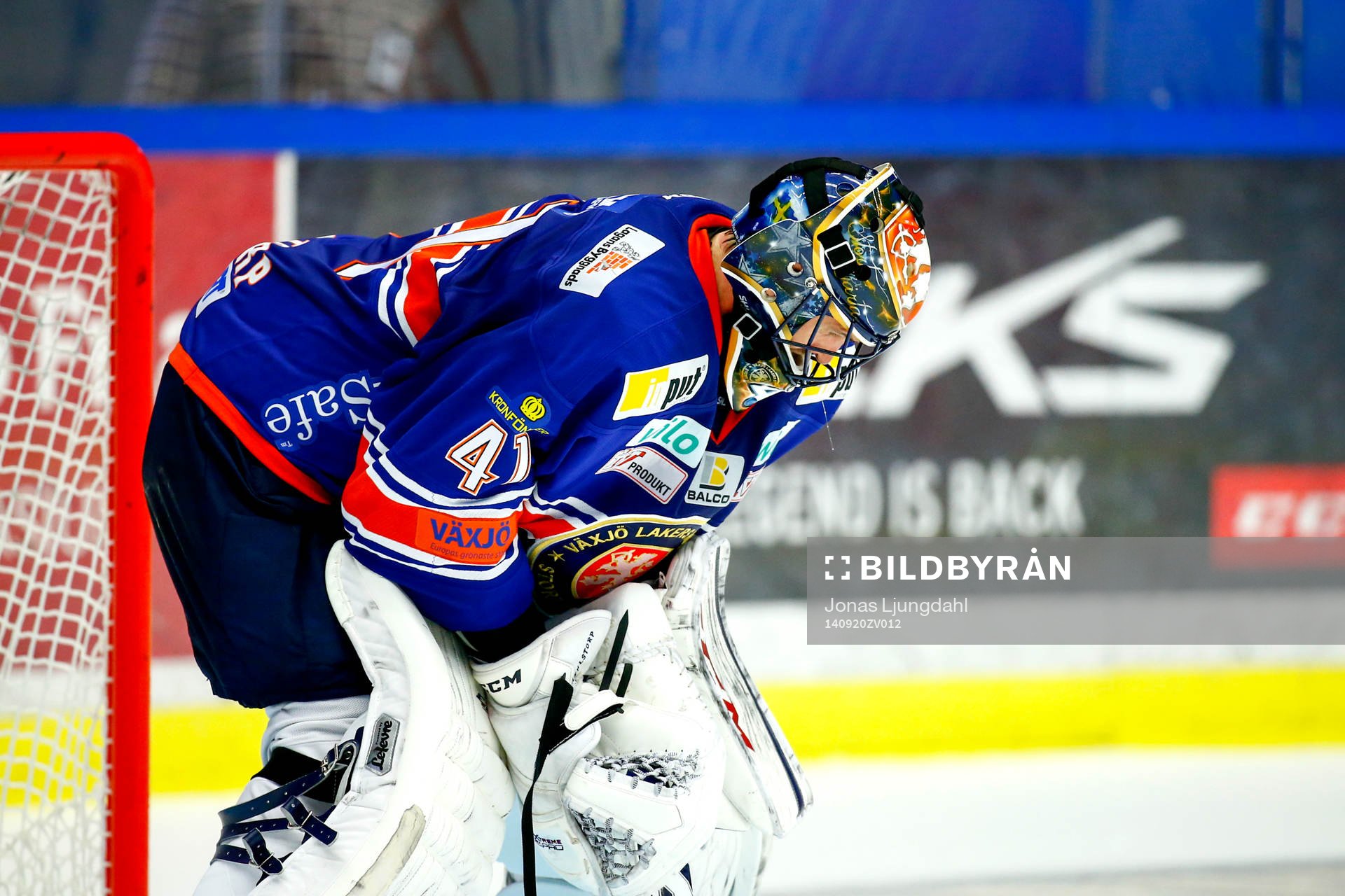Växjös målvakt Cristopher Nihlstorp deppar
