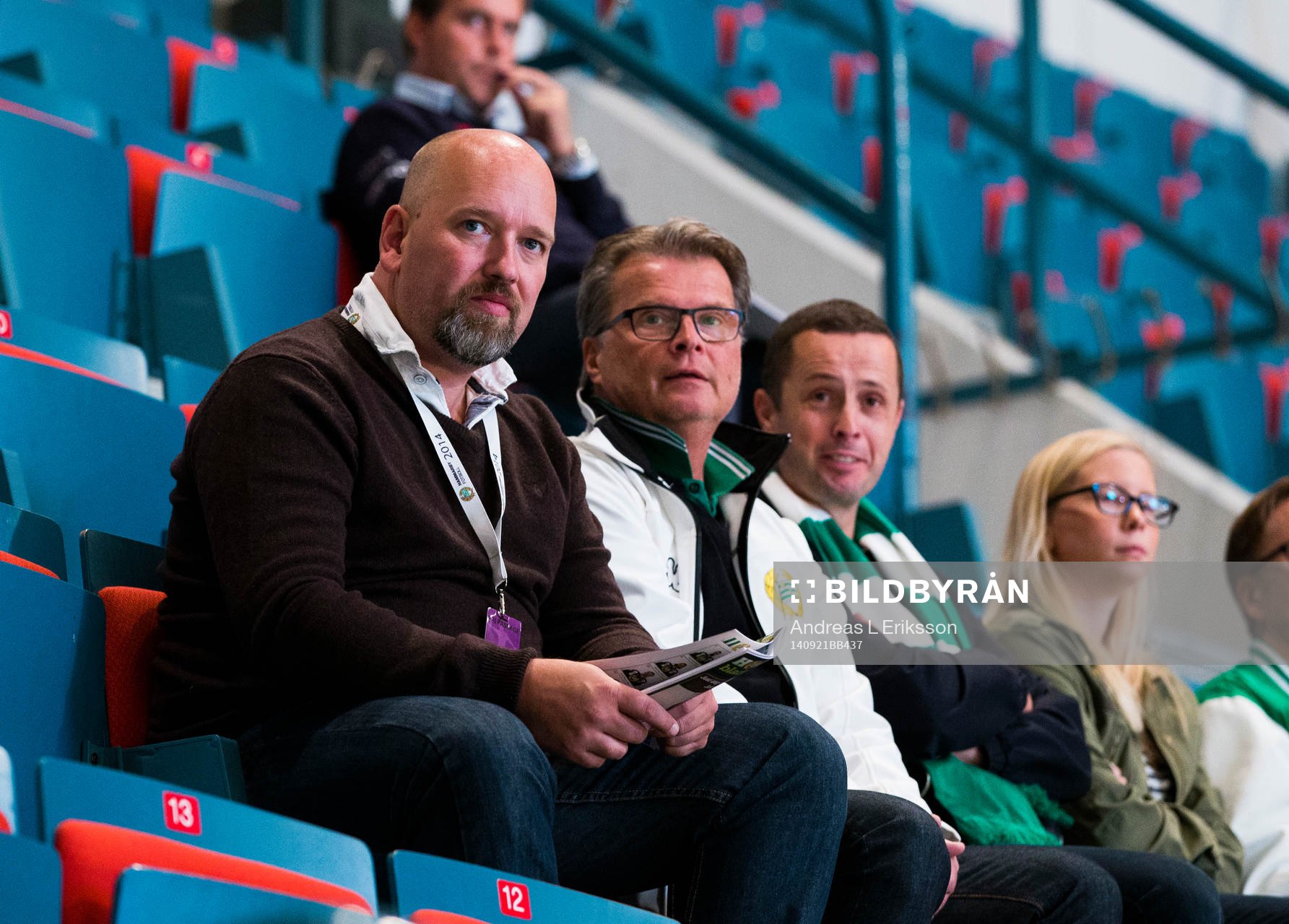 Hammarby Fotbolls vd Henrik Kindlund på läktaren