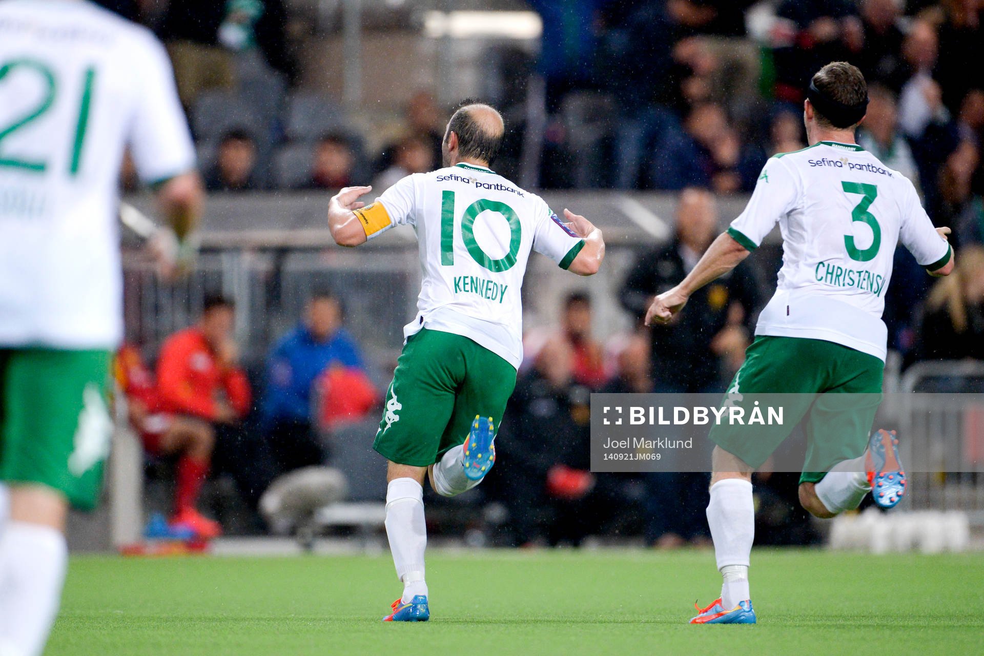 Hammarbys Kennedy Bakircioglu jublar