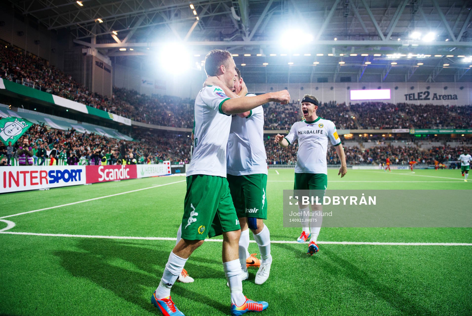 Hammarbyspelare jublar