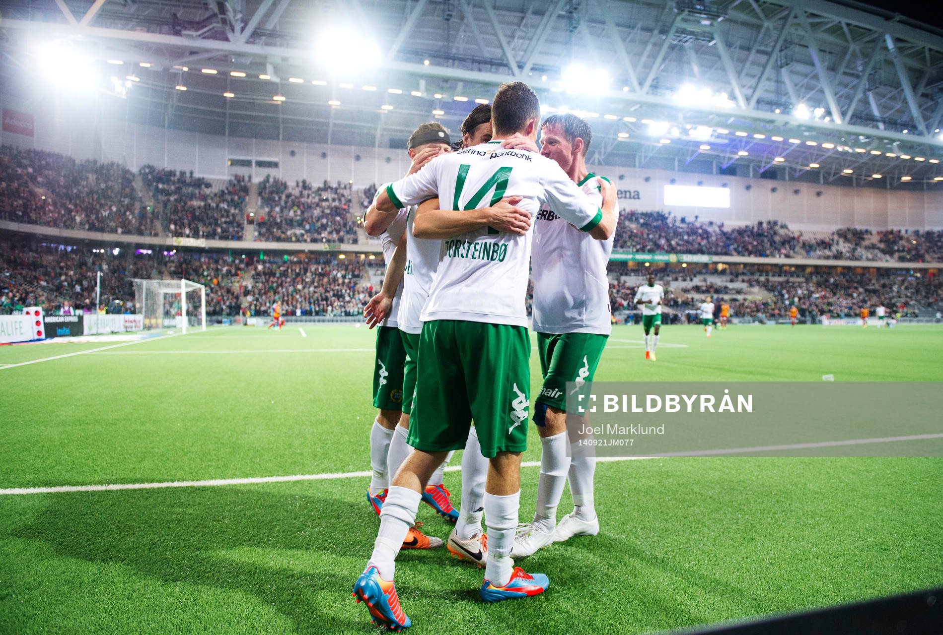 Hammarbyspelare jublar