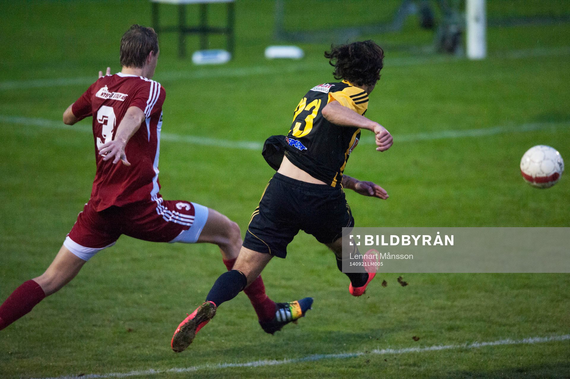 IFK Hässleholms Karim Al-Asi i matchen i division 3 mellan