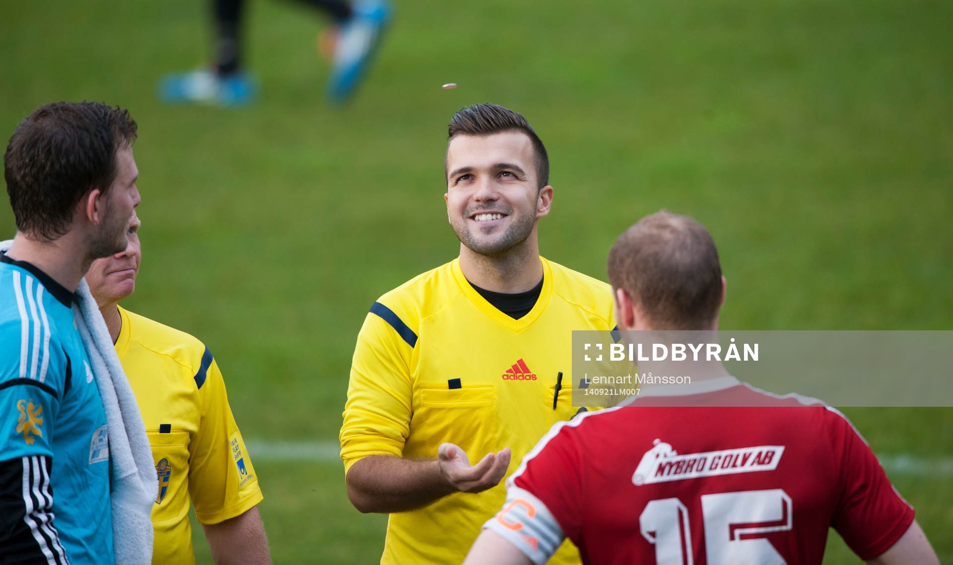 Slantsingling i matchen i division 3 mellan Nybro och IFK
