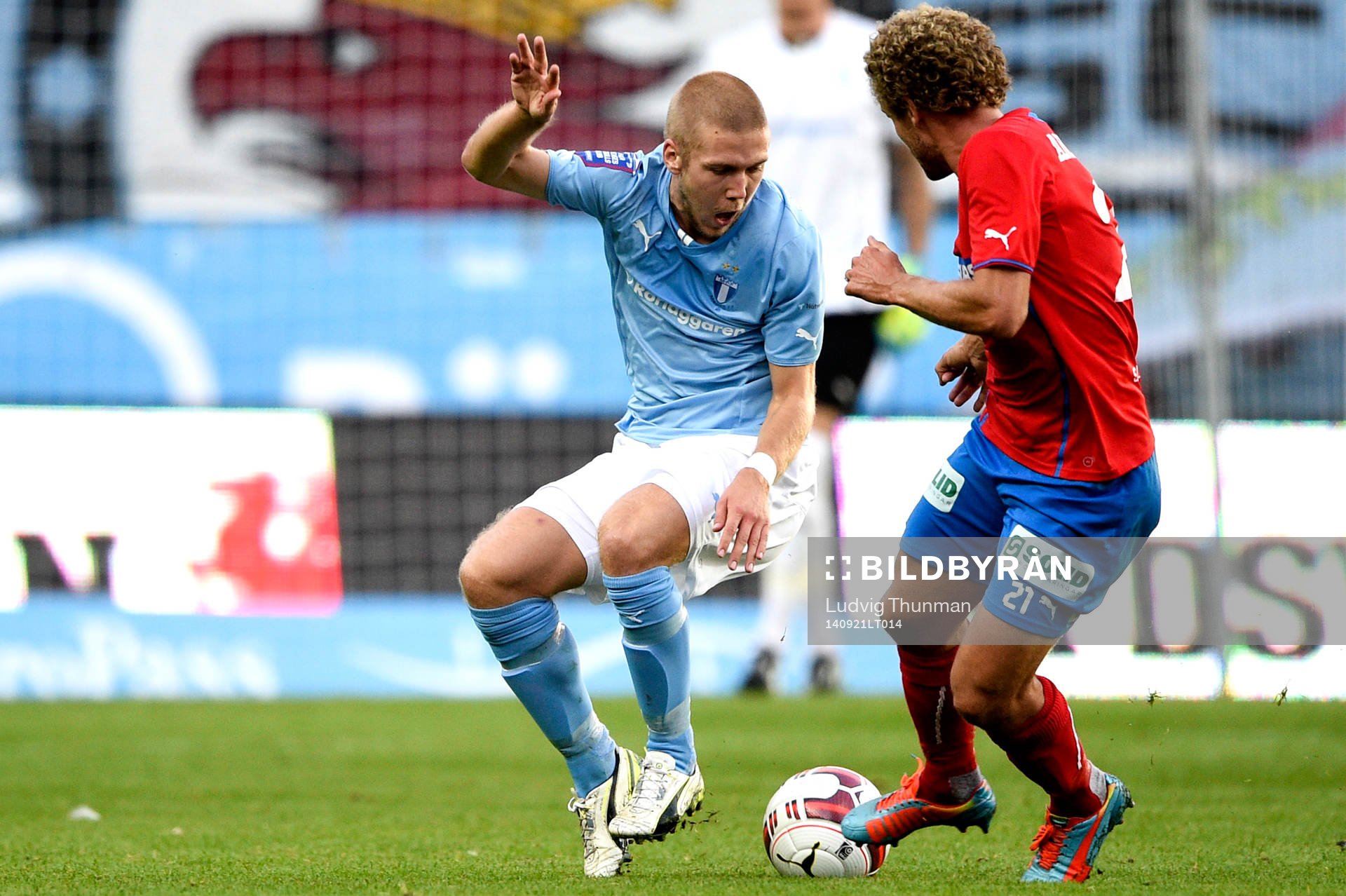 Malmö FFs Anton Tinnerholm och Helsingborgs Christoffer
