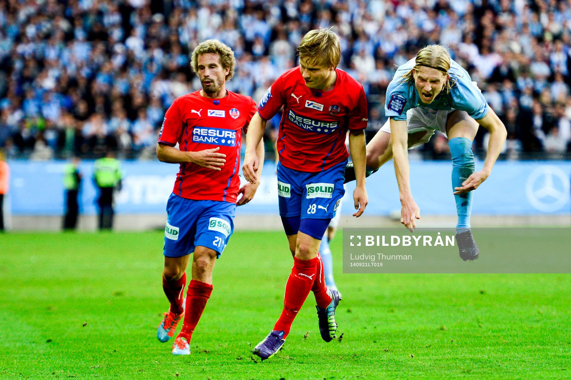 Malmö FFs Simon Kroon och Helsingborgs Christoffer