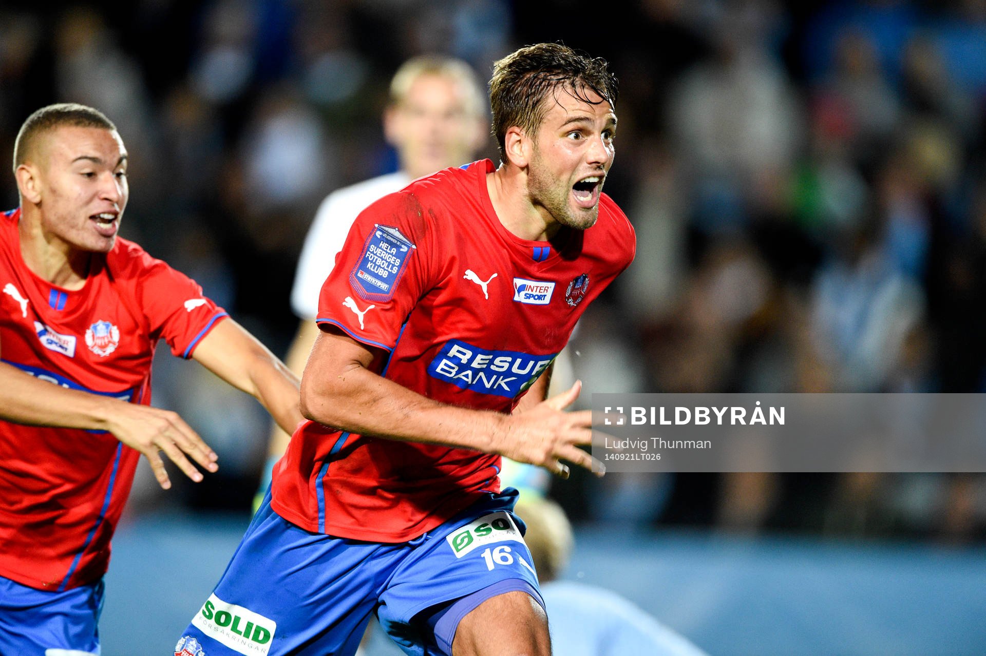Helsingborgs Mikael Dahlberg jublar