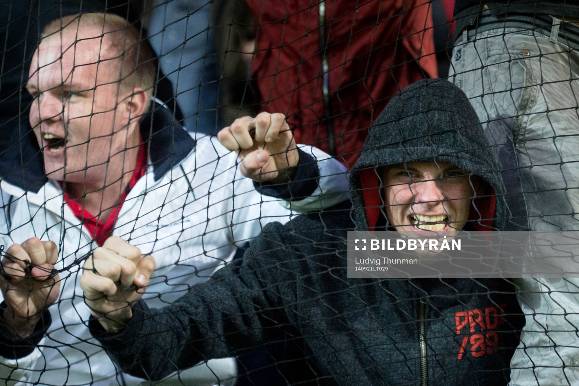 Helsingborgs supportrar jublar