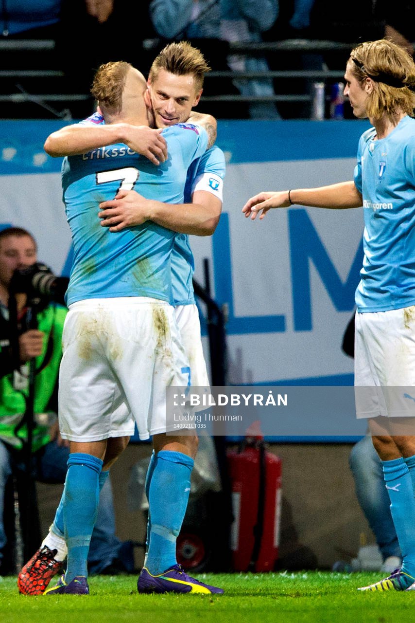 Malmö FFs Magnus Eriksson kramar om Markus Rosenberg som