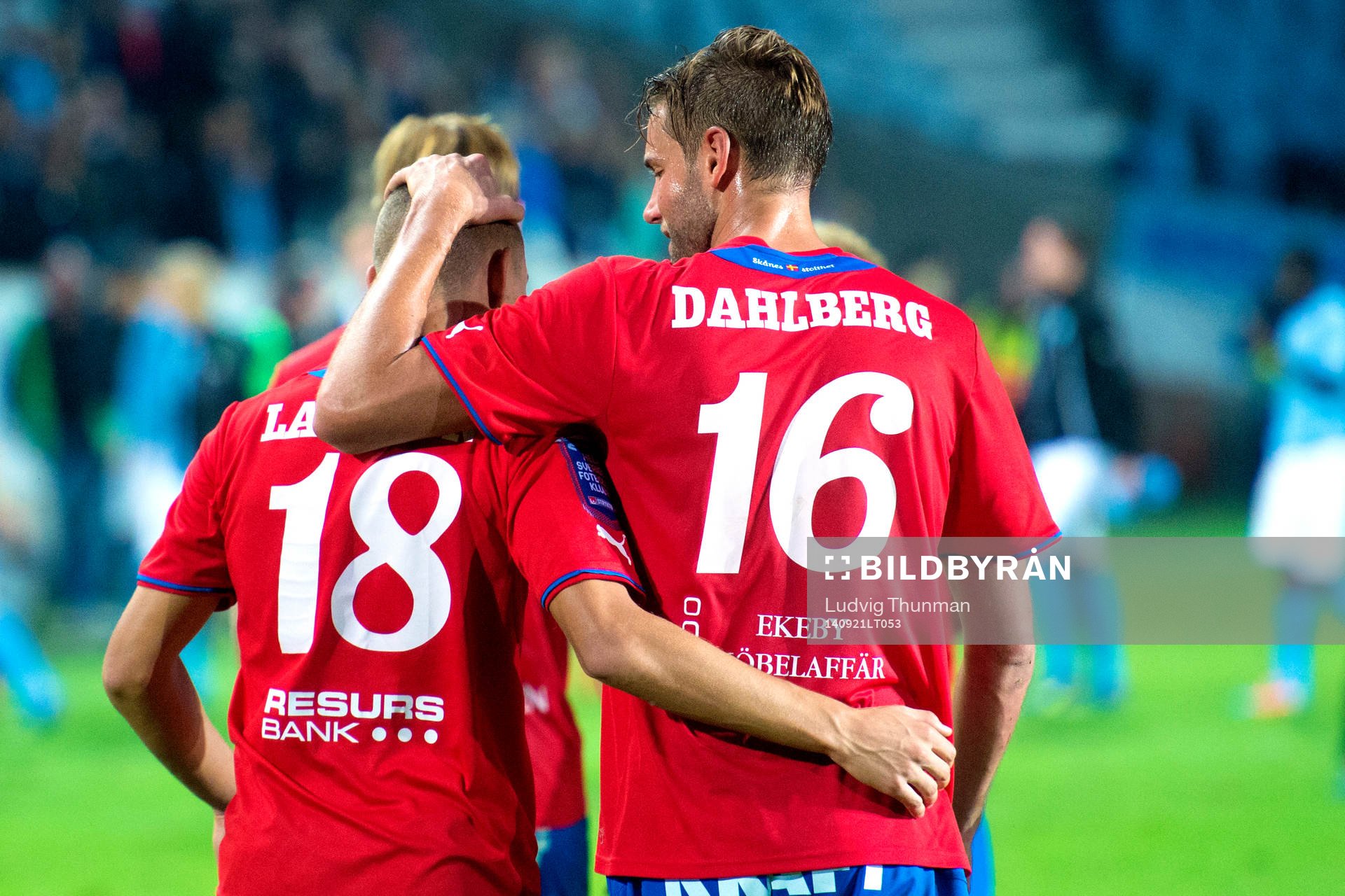 Helsingborgs Mikael Dahlberg kramar om Jordan Larsson