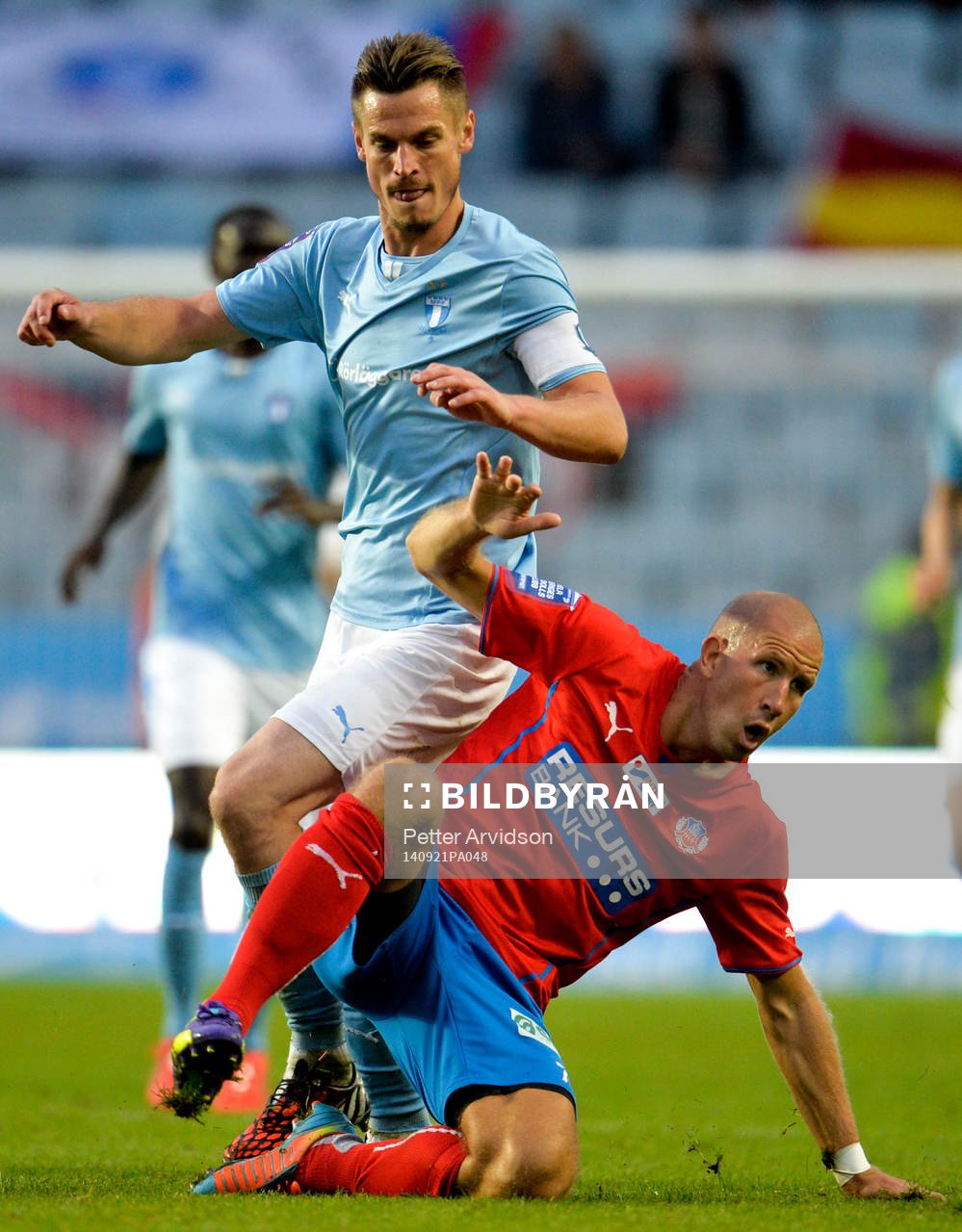 Malmö FFs Markus Rosenberg och Helsingborgs Mattias