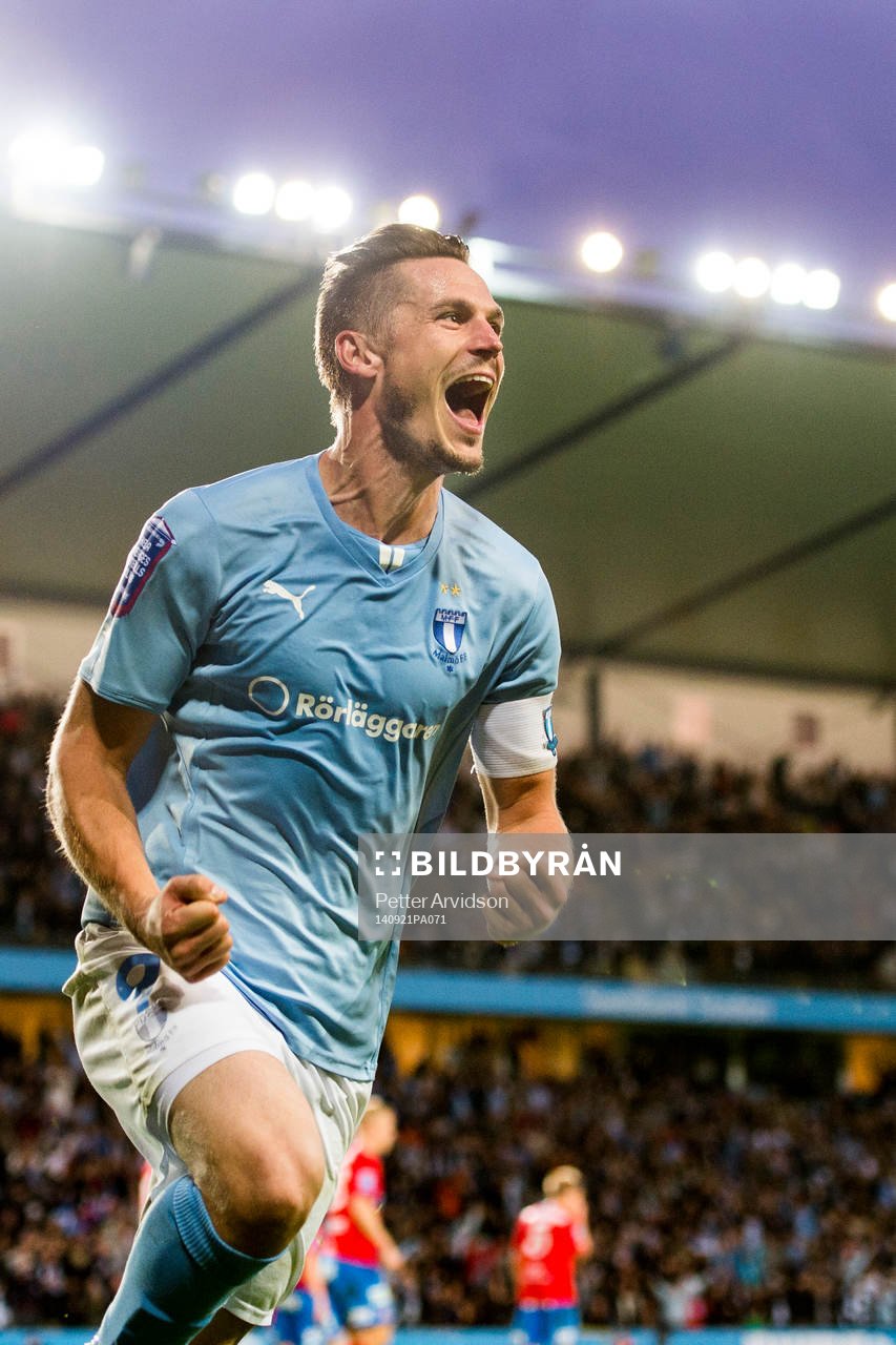 Malmö FFs Markus Rosenberg jublar