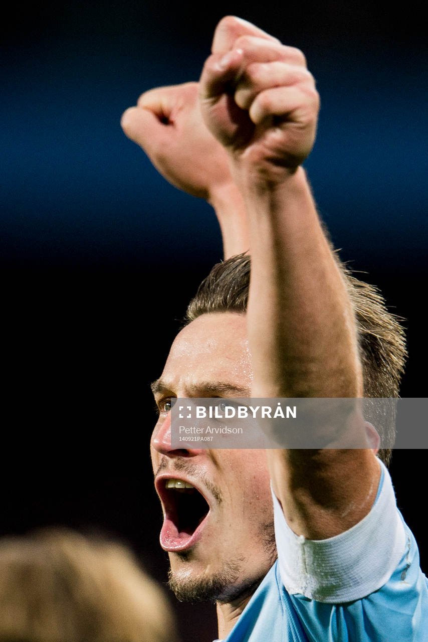 Malmö FFs Markus Rosenberg jublar