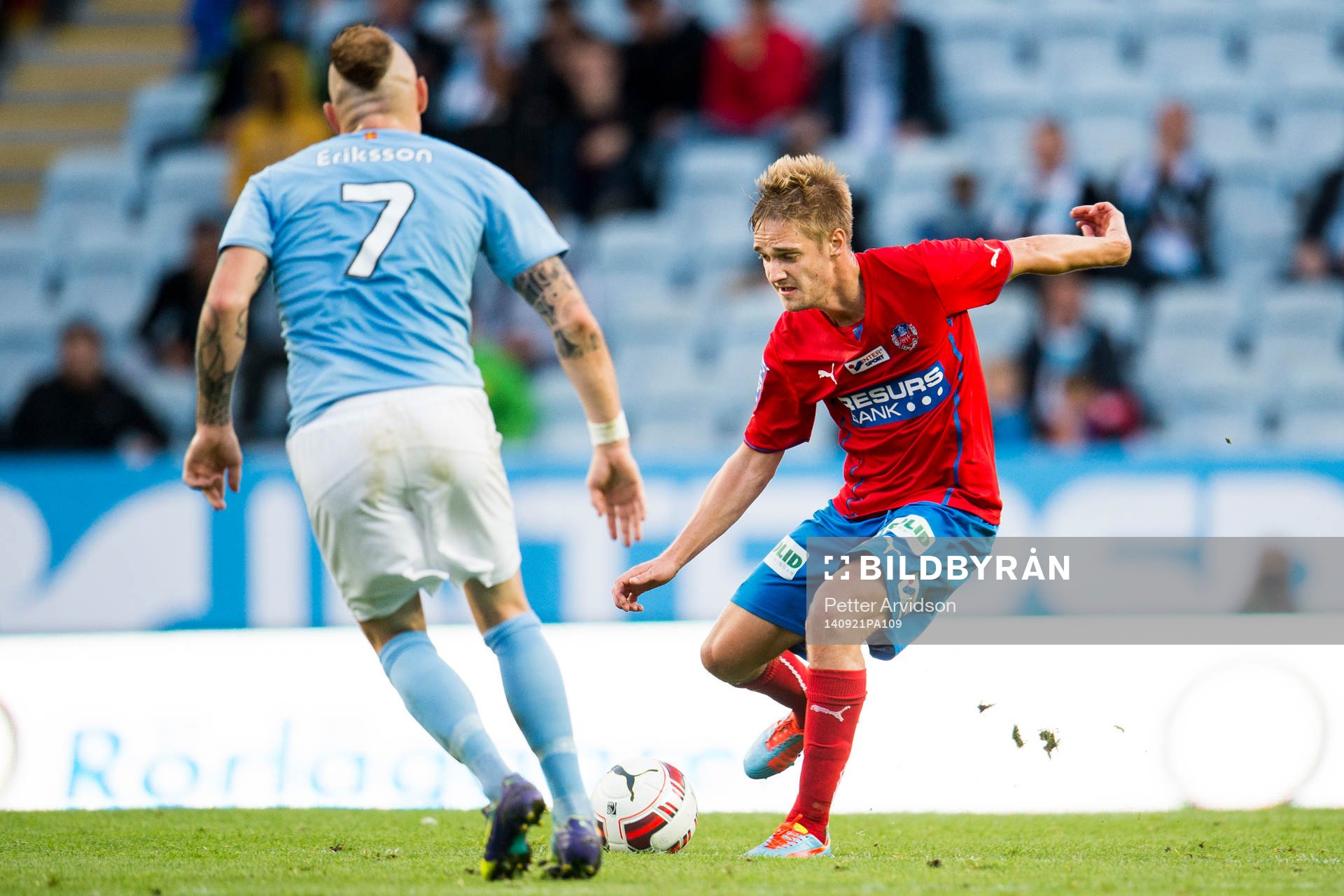 Helsingborgs Johan Mårtensson utmanar Malmö FFs Magnus
