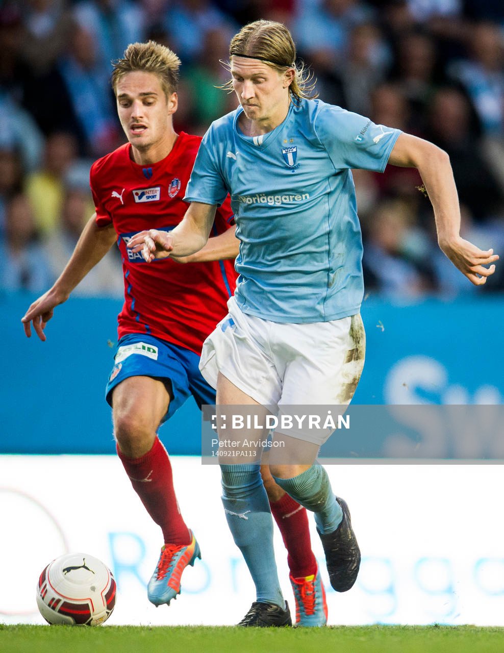 Malmö FFs Simon Kroon och Helsingborgs Johan Mårtensson
